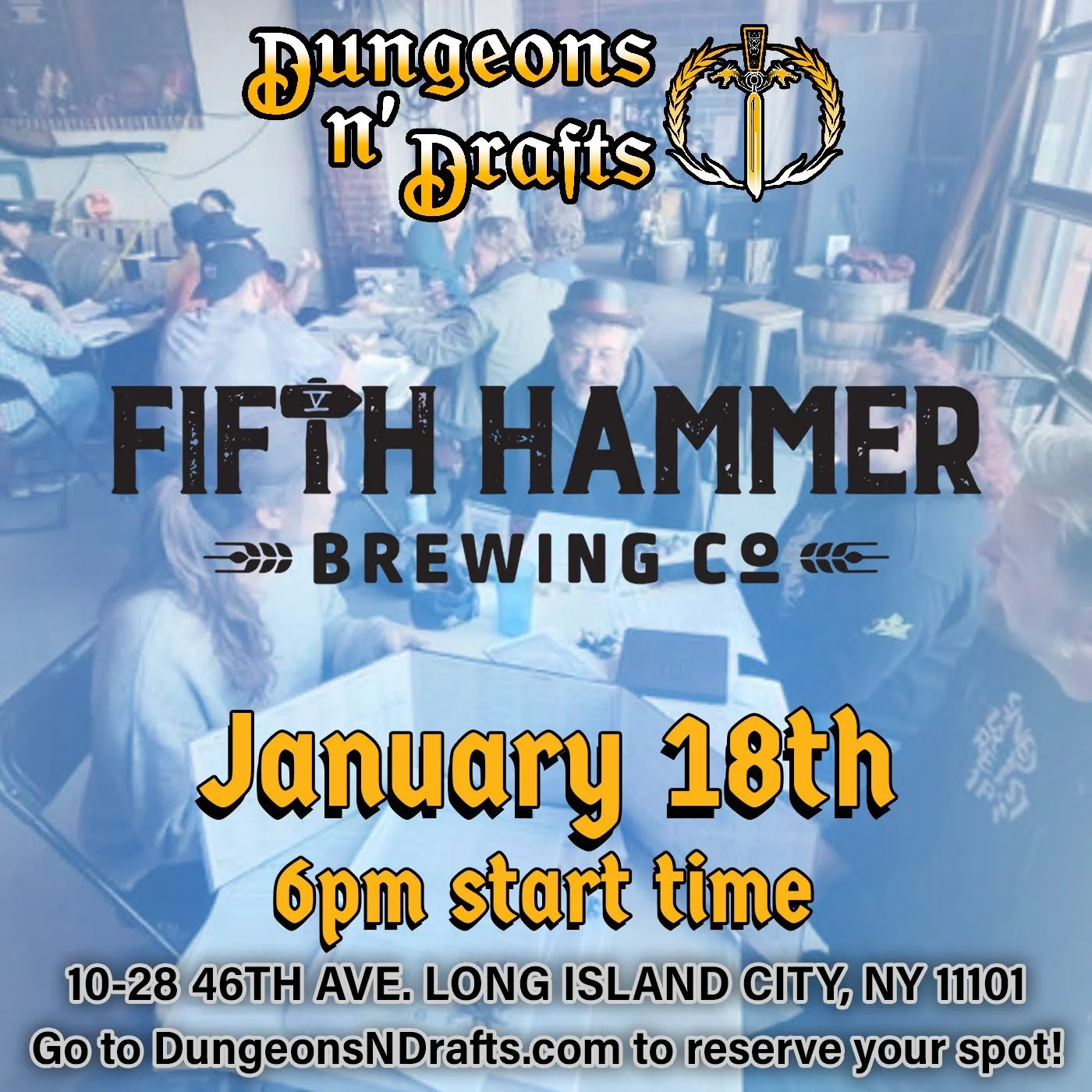 Calendar Food, Trivia & More — Fifth Hammer Brewing