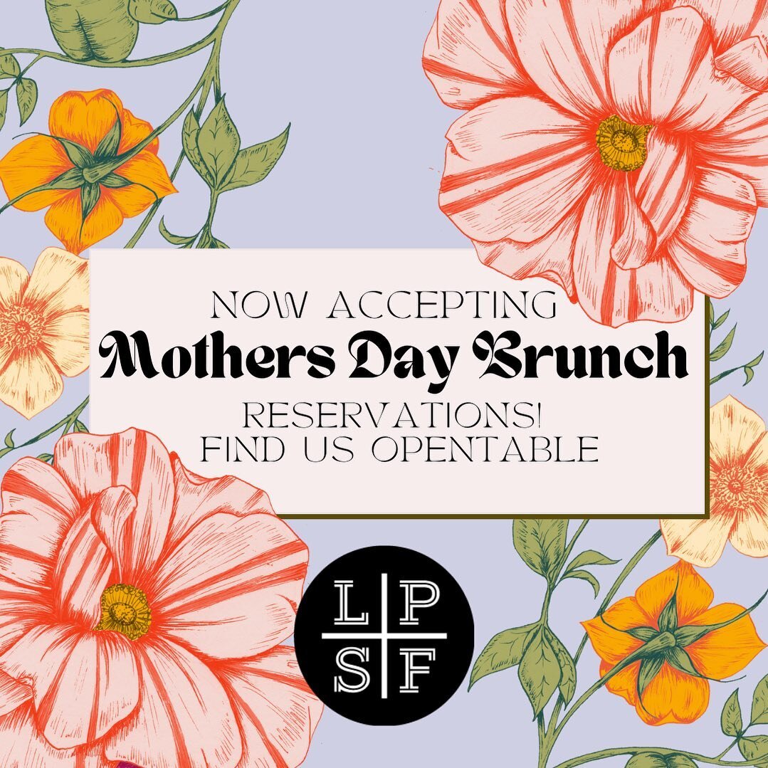 This Sunday! Now accepting reservations online from 10am-2pm for our brunch menu ✨

https://www.opentable.com/r/lp-street-food-cedar-rapids?ref=android-share&amp;refid=123

We will be serving our brunch menu plus a Mothers food and cocktail special! 