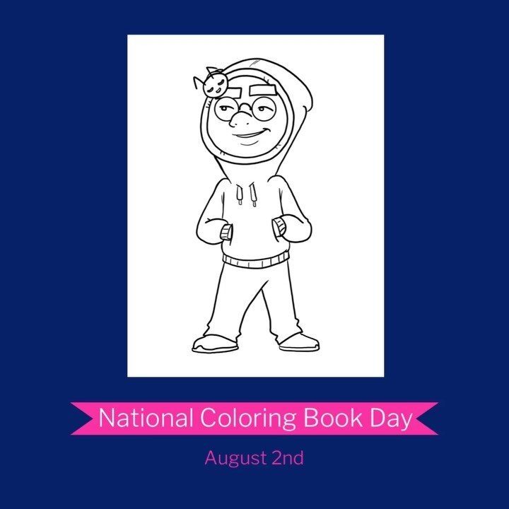 It&rsquo;s digital coloring time! 🎨 

In honor of #nationalcoloringbookday we invite YOU to bring this image to life with color. Tag us in your work and we will share your interpretation of this guy and his tiny friend!
.
.
.
.
.
.
#theanimationproj