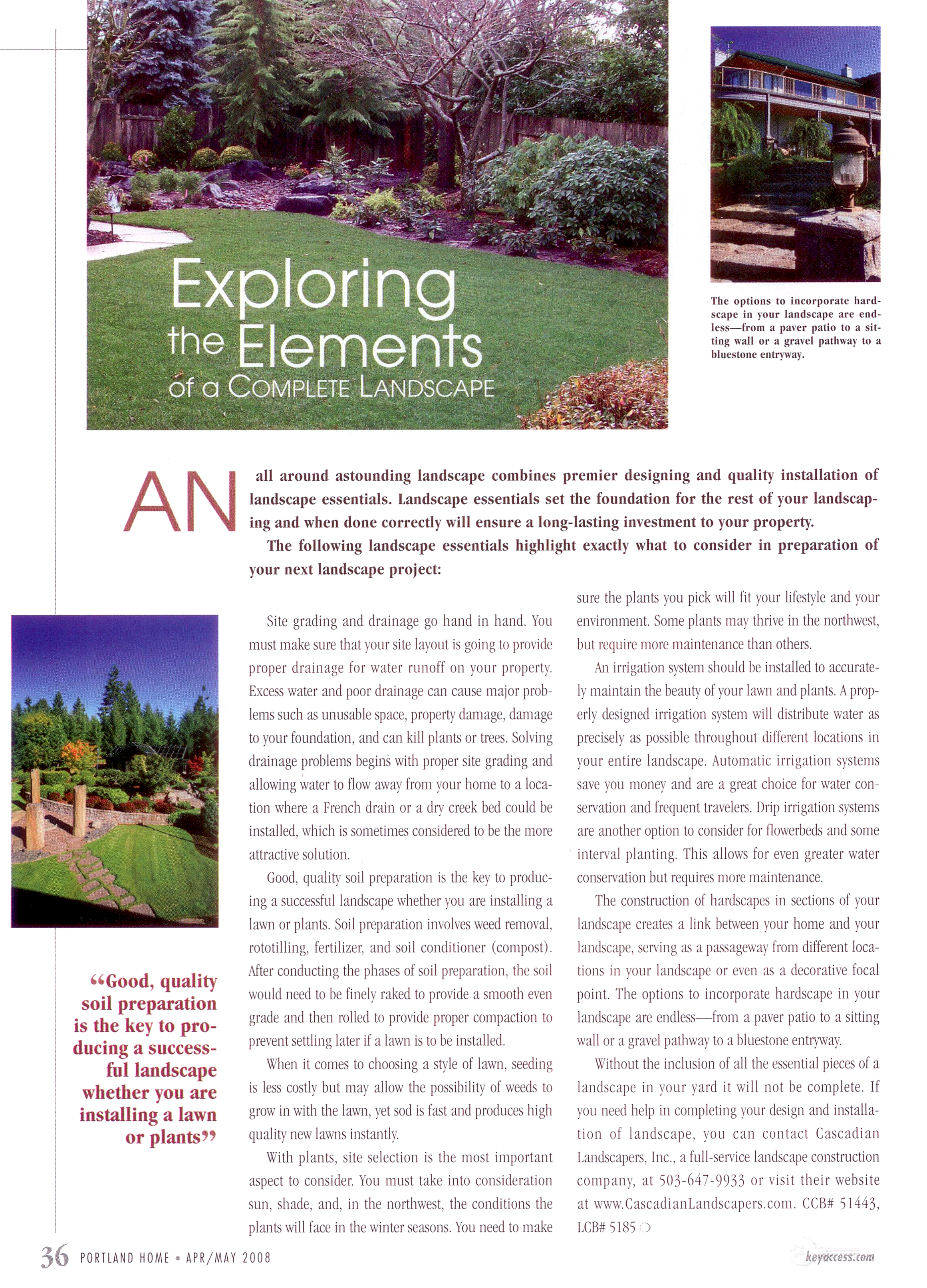 Complete Landscape Elements Article
