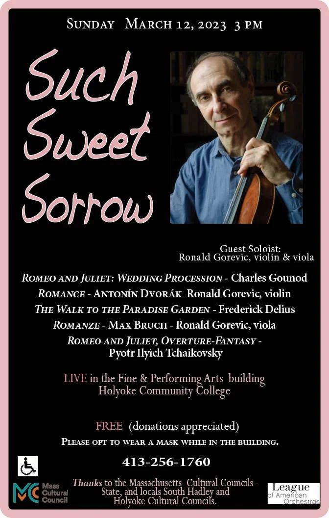 Holyoke Civic Symphony - Such Sweet Sorrow
