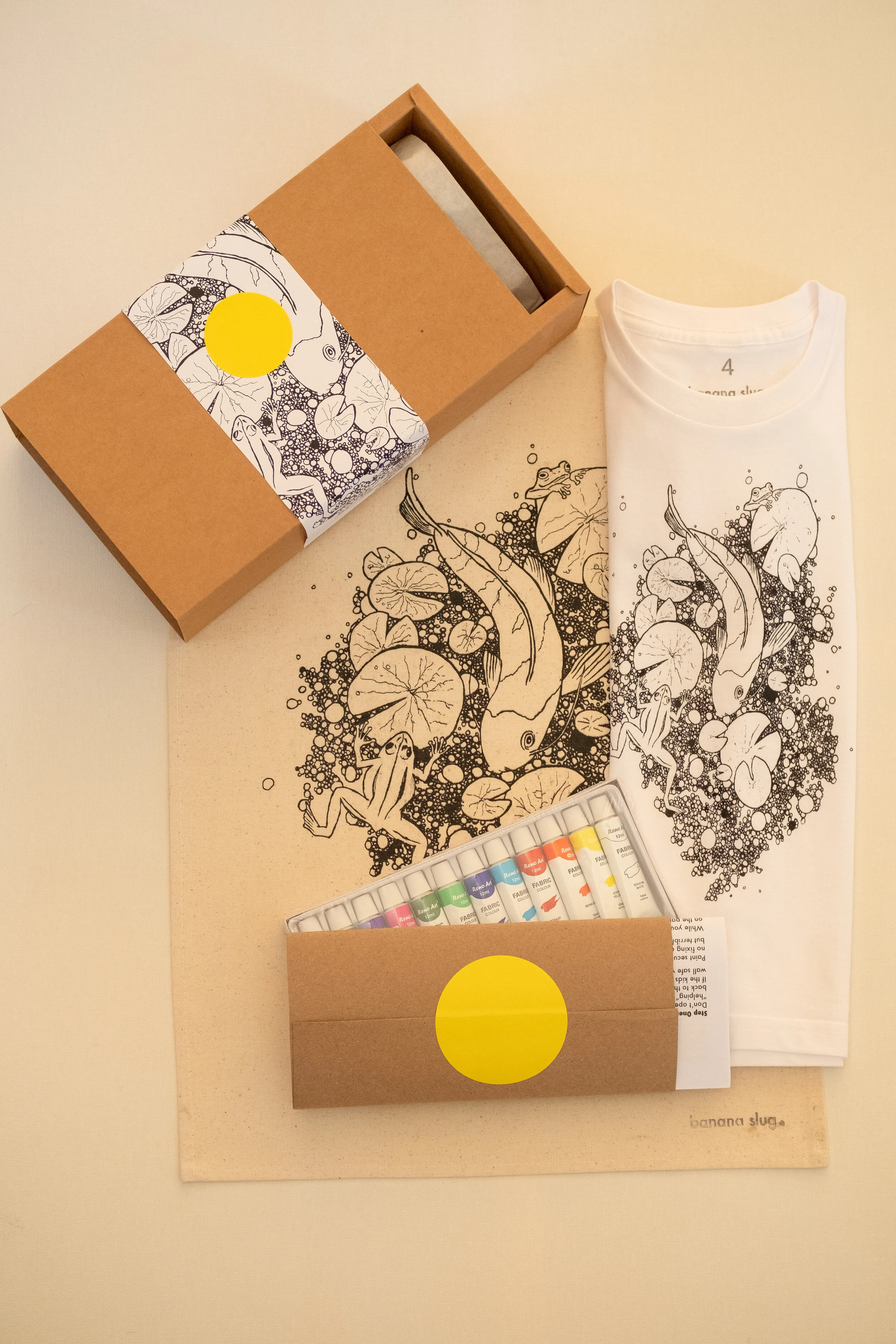 Colour Me Fancy - Coy Koi One Tee &amp; One Tea Towel