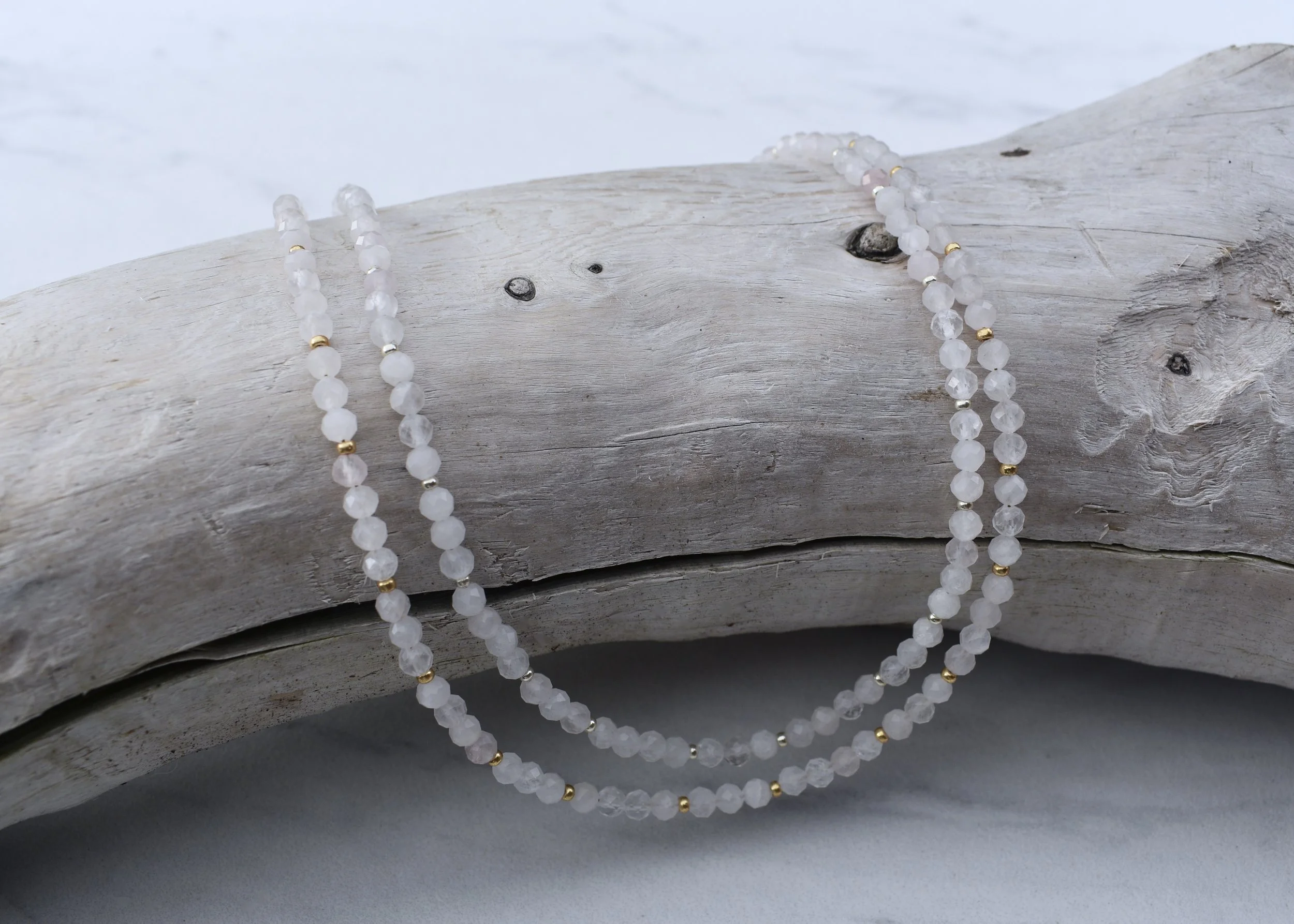 Dainty Rose Quartz Necklace