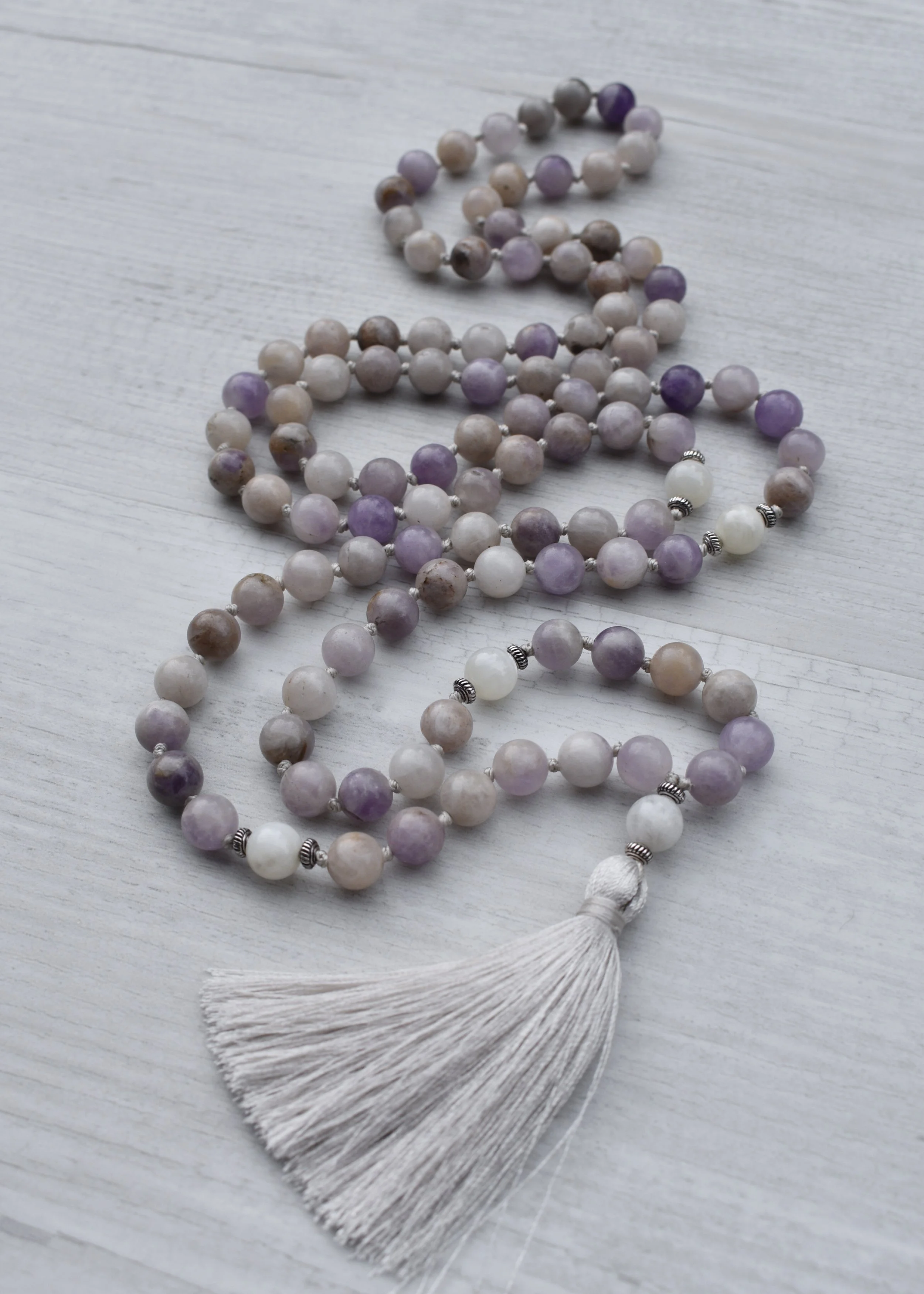 La Luna ~ Gemstone Mala Necklace