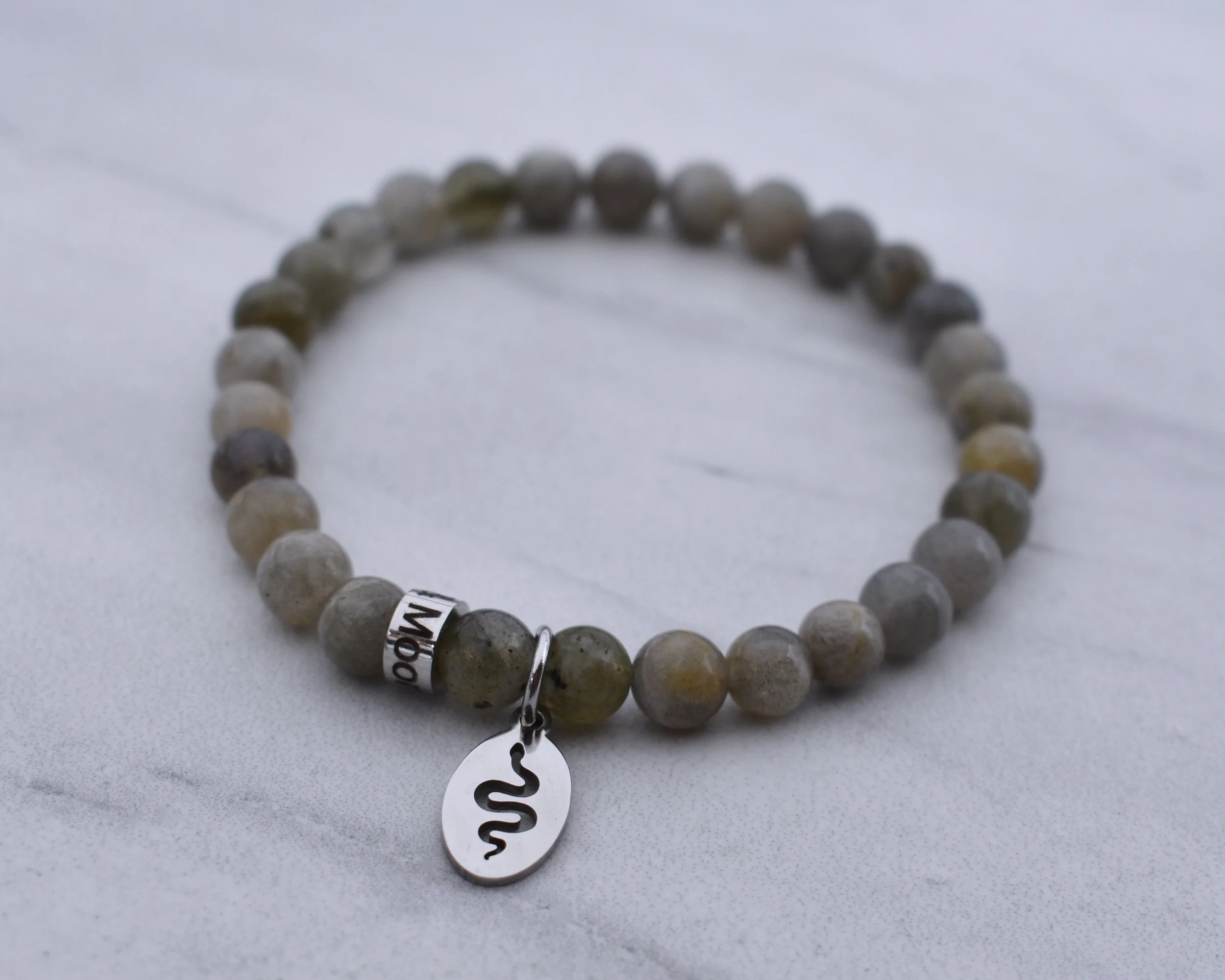 Into the Mystic - Labradorite Stacking Charm Bracelet