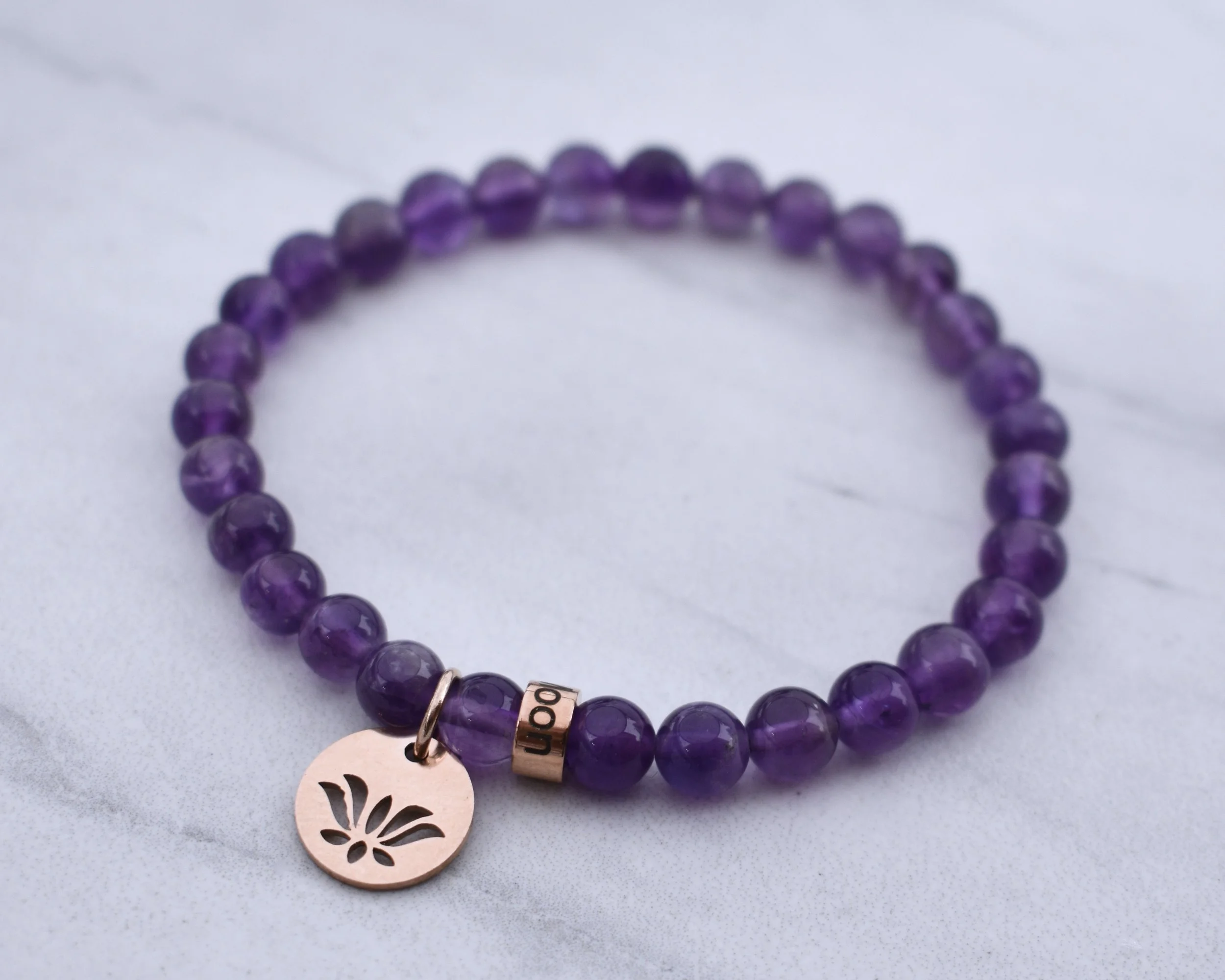 Purple Haze - Amethyst Charm Bracelet