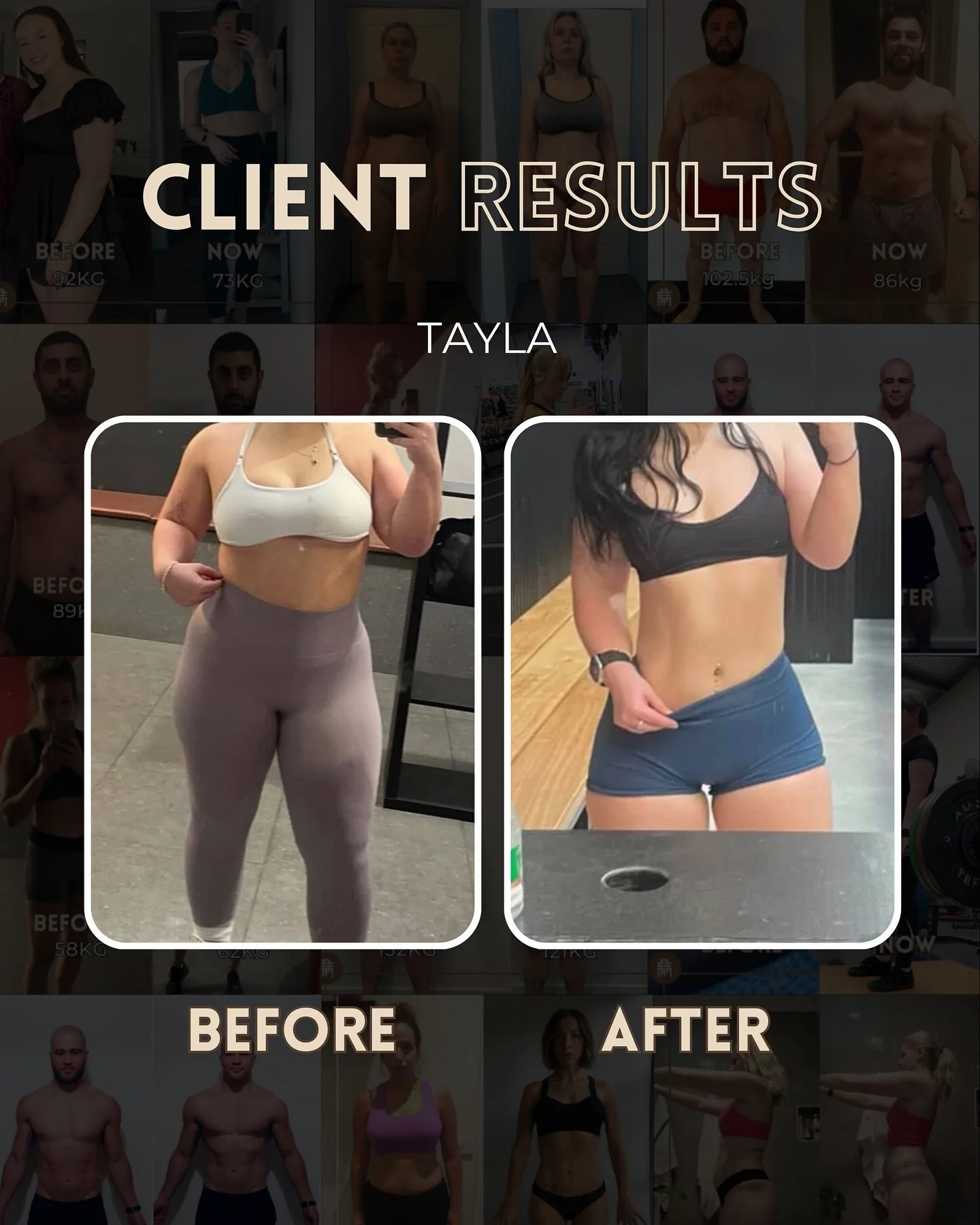 23kg down &mdash; and still going 🔥

Another incredible result by Tayla, coached by @_jarrodjbrown 

Before starting with Jarrod, Tayla was doing all the &ldquo;right&rdquo; things: 
✖️Training 6&ndash;7 days a week
✖️Walking lots
✖️Eating very litt