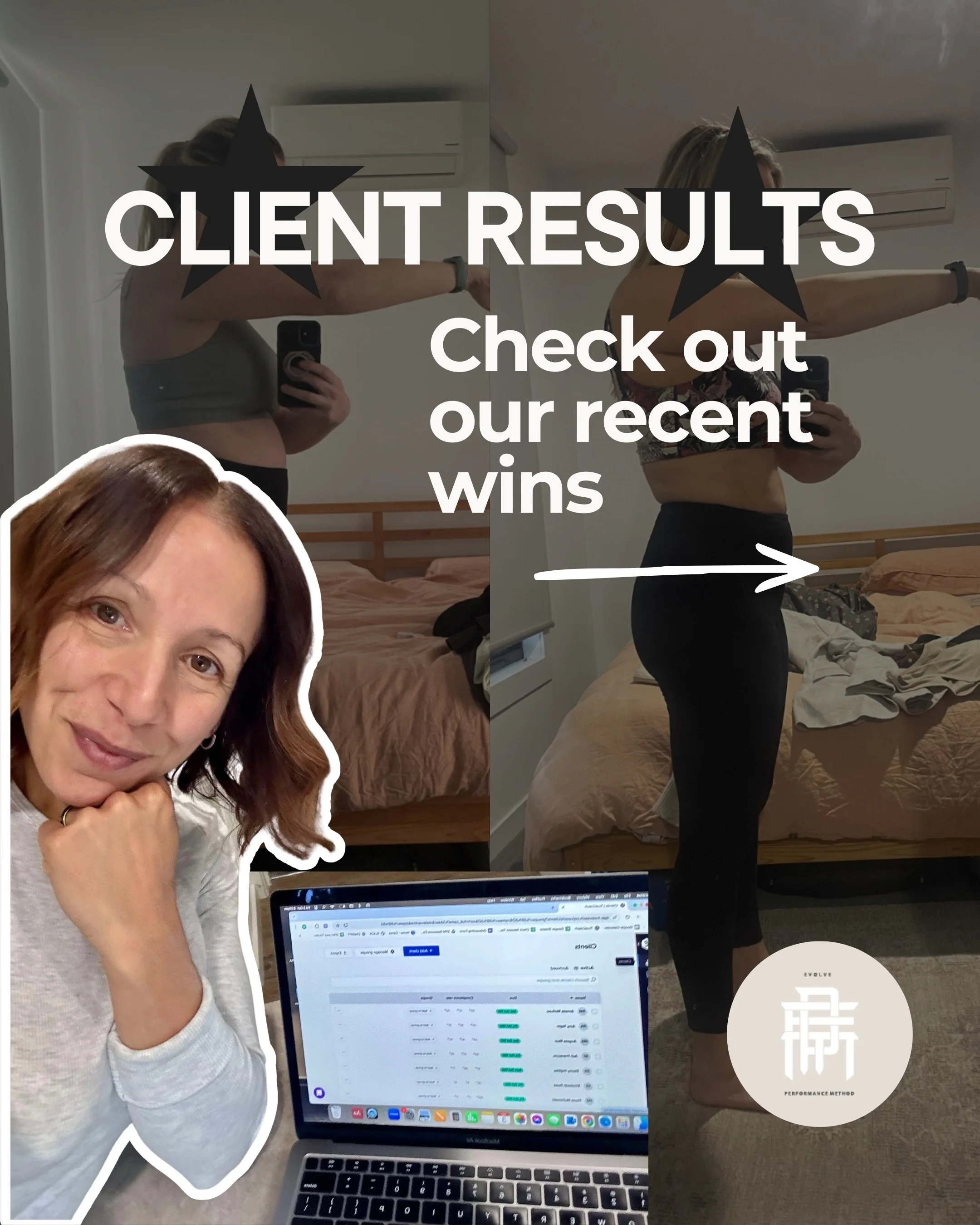 Results that speak for themselves 🌟🔥

 ✔️Clients dropping kilos   ✔️Getting to the gym more consistently
 ✔️Feeling more confident and more like themselves again

No extremes. No confusion. Just the right structure and support for their lifestyle ?