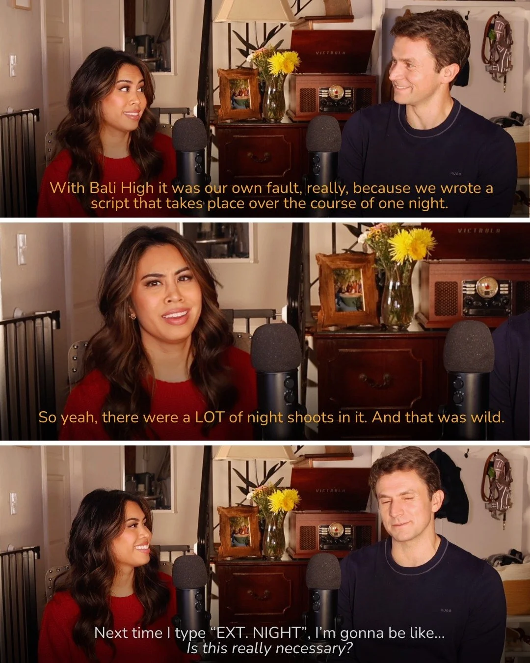 Why would two brand new parents decide to write and film something that costs them even MORE sleep?! Lesson learned. :)

New episode of Mismo out on YouTube and anywhere you listen to pods!! Links on our page.