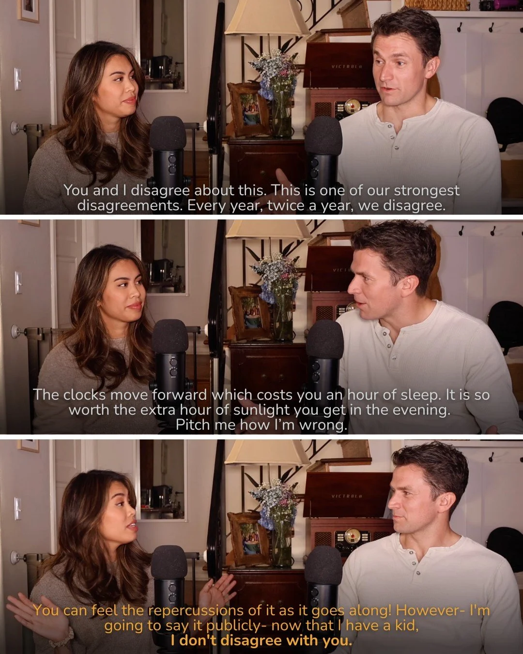 THE GREAT DEBATE! Parents, actors, creatives-- how do we feel about daylight savings time?!

Listen to us debate it during this week's episode of the pod, out now on YouTube and anywhere you listen to podcasts. Links are in our bio :)

And don't worr