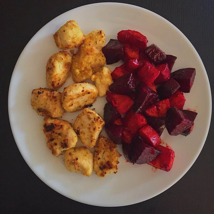 Maple Roasted Beets and Carrots