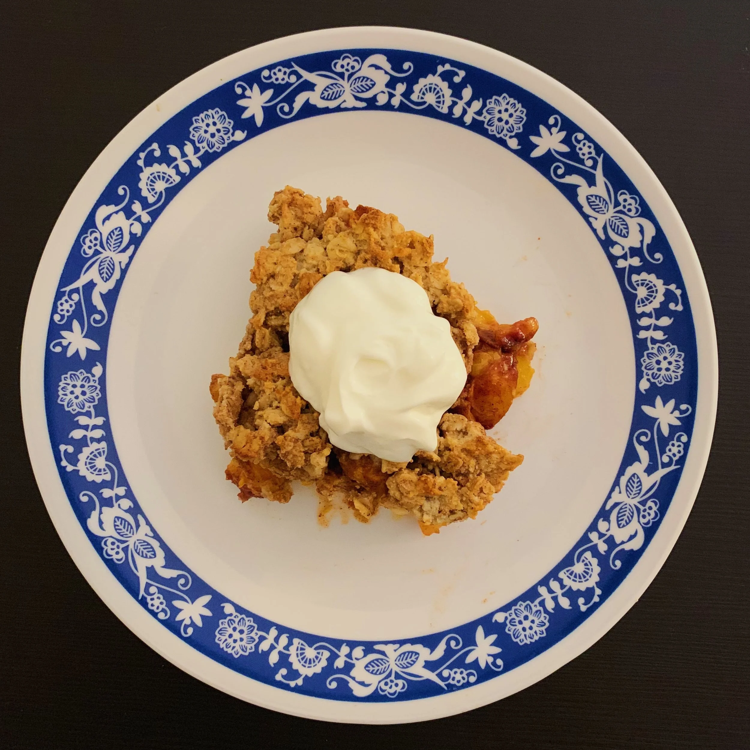 Healthy Peach Cobbler