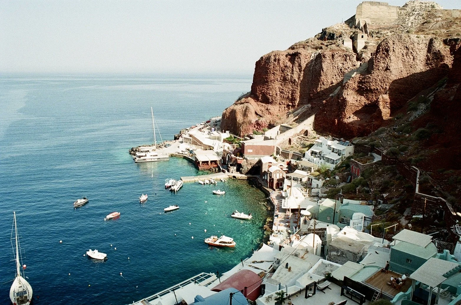  See that brick building with the white square? Our private plunge pool was right under it! 