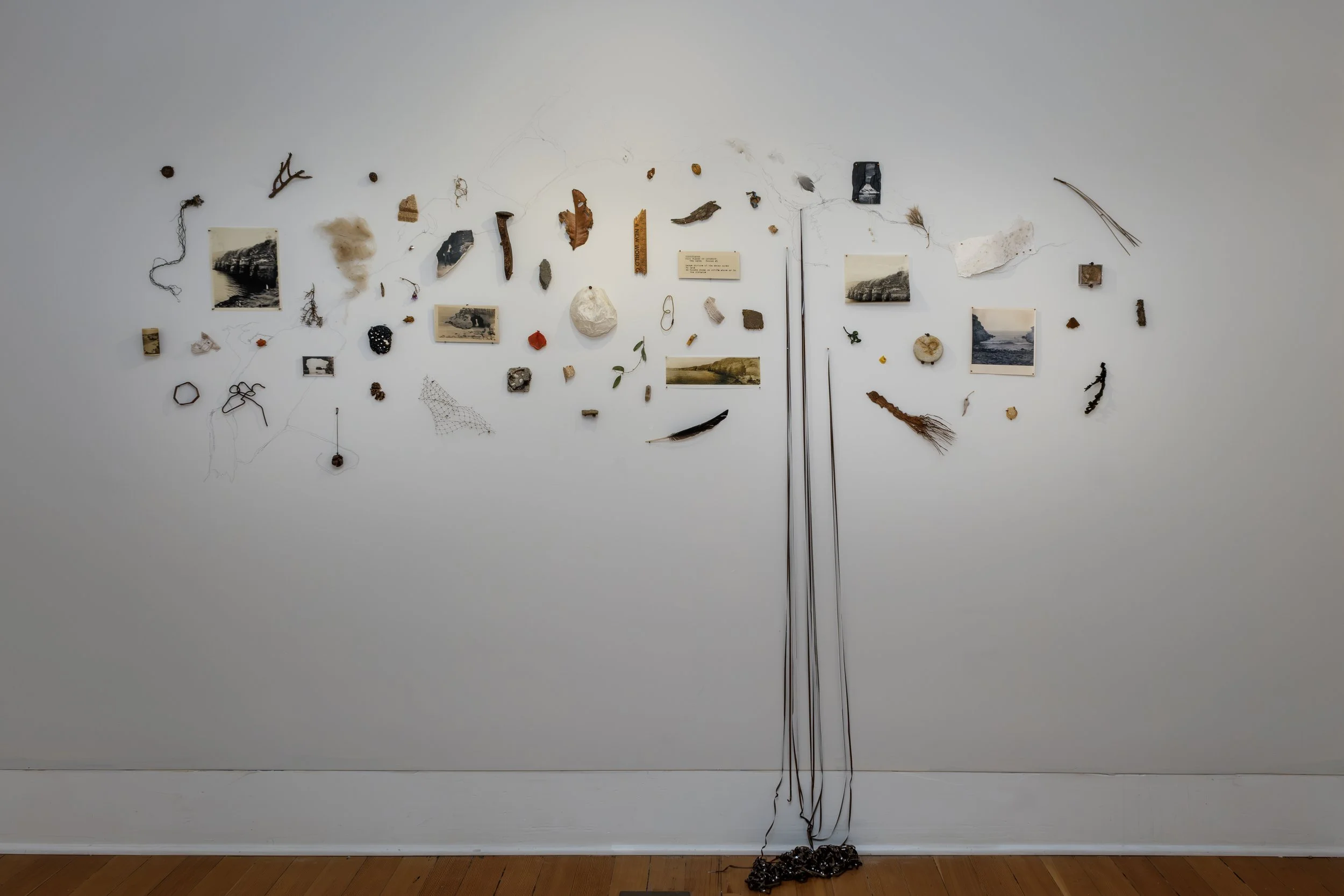  I am interested in the notion of fragmentation and how fragments from seemingly diverse times and sources may come together to form a broader non-linear story of place. In making this piece, I was curious about how the caves formed, who and what liv