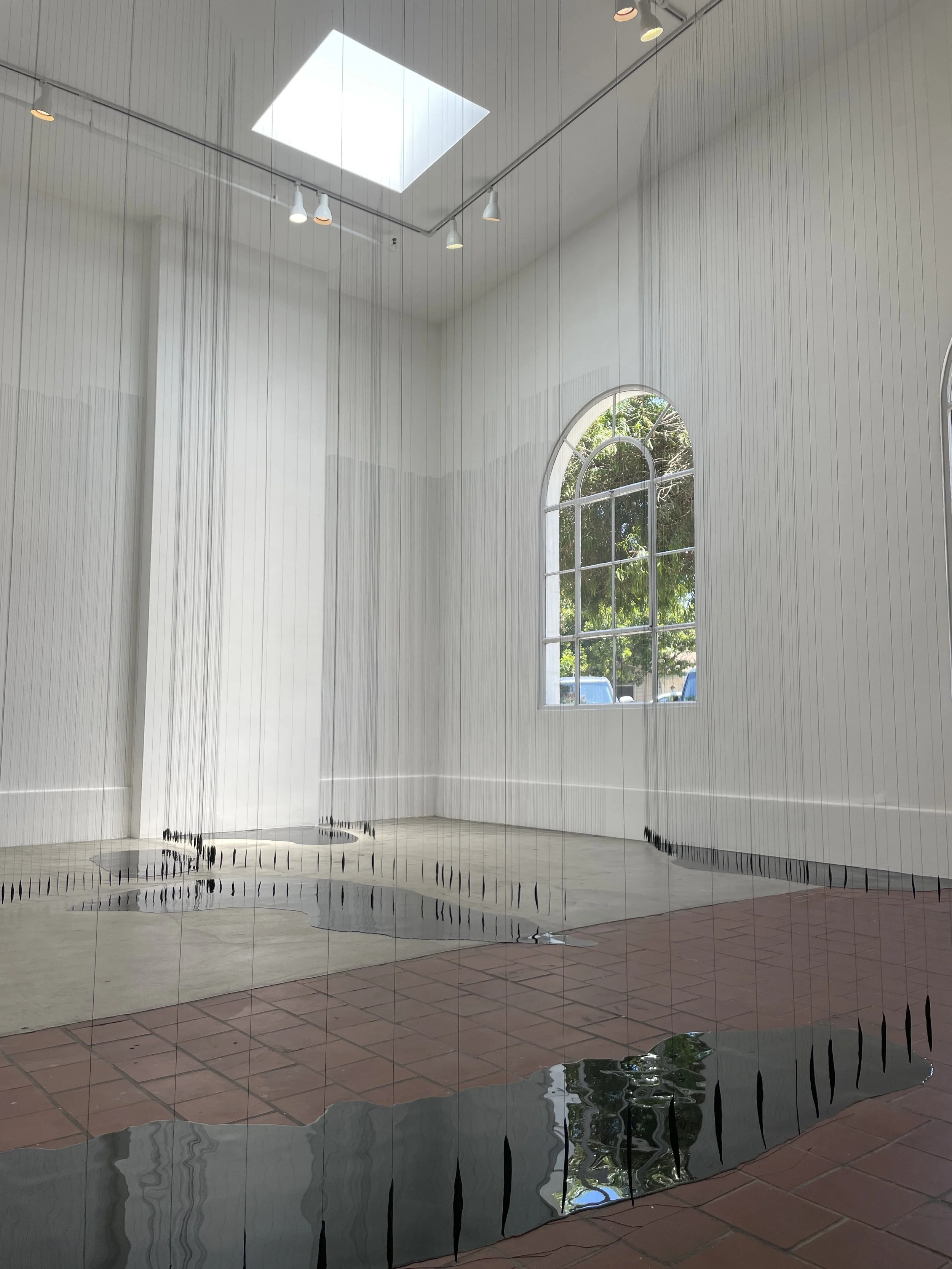  The intention was was to create an immersive environment where a viewer can walk through as if entering a land of light and shadow. 