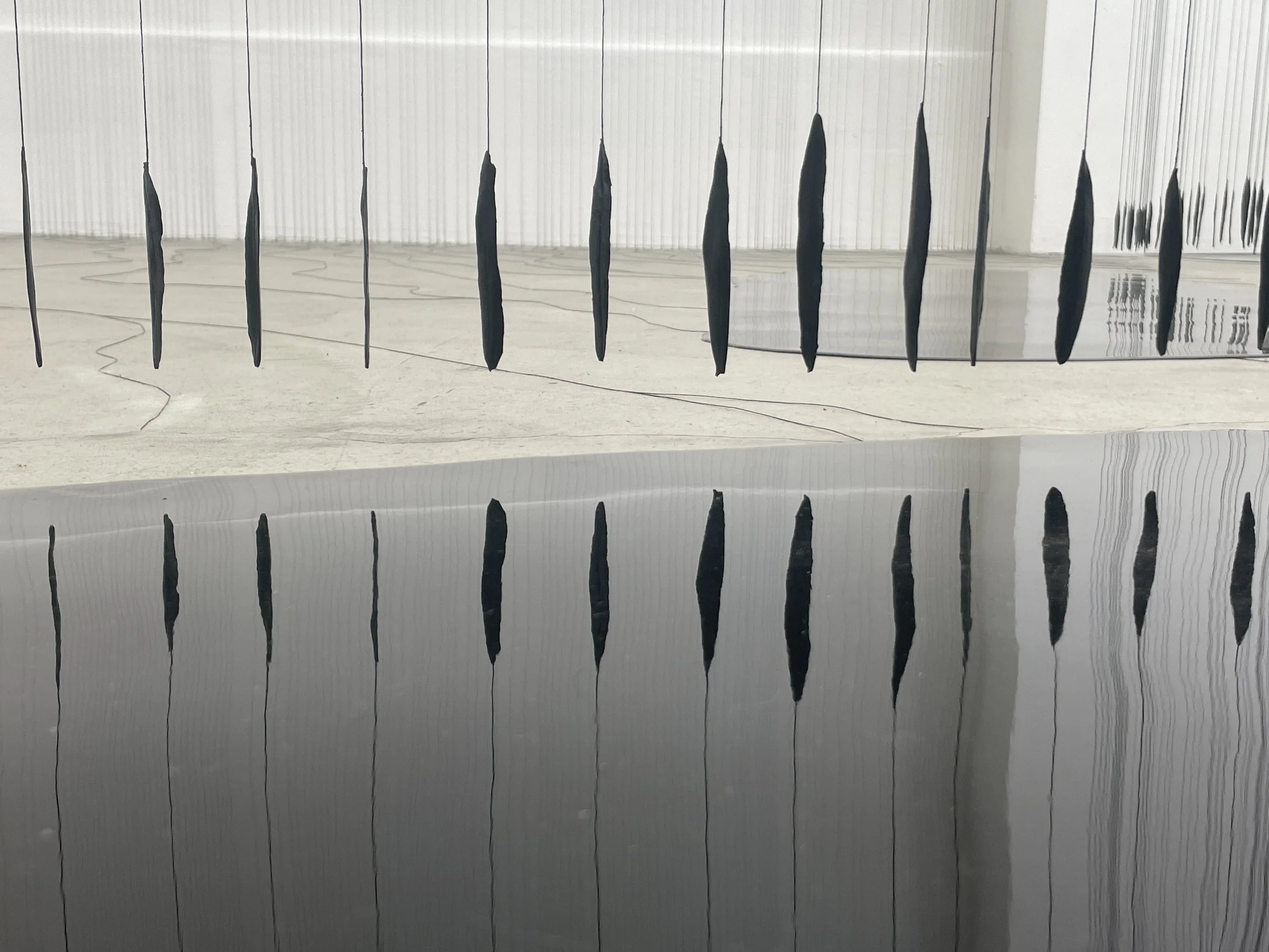  Every crack within the gallery was activated using thread and epoxy resin. 