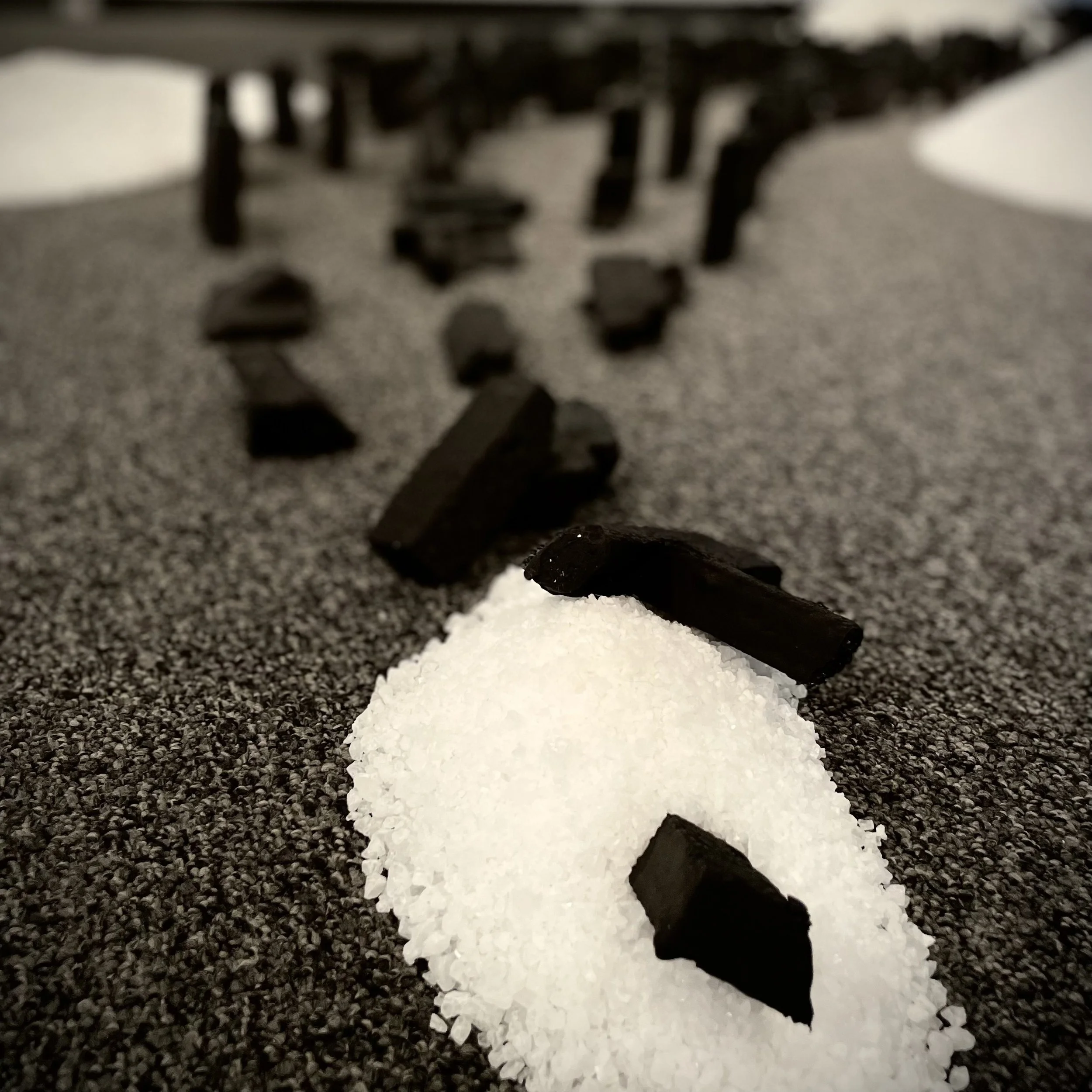 These pieces were developed through an intuitive process of material investigation, unearthing personal memories, and collaborating with the site.