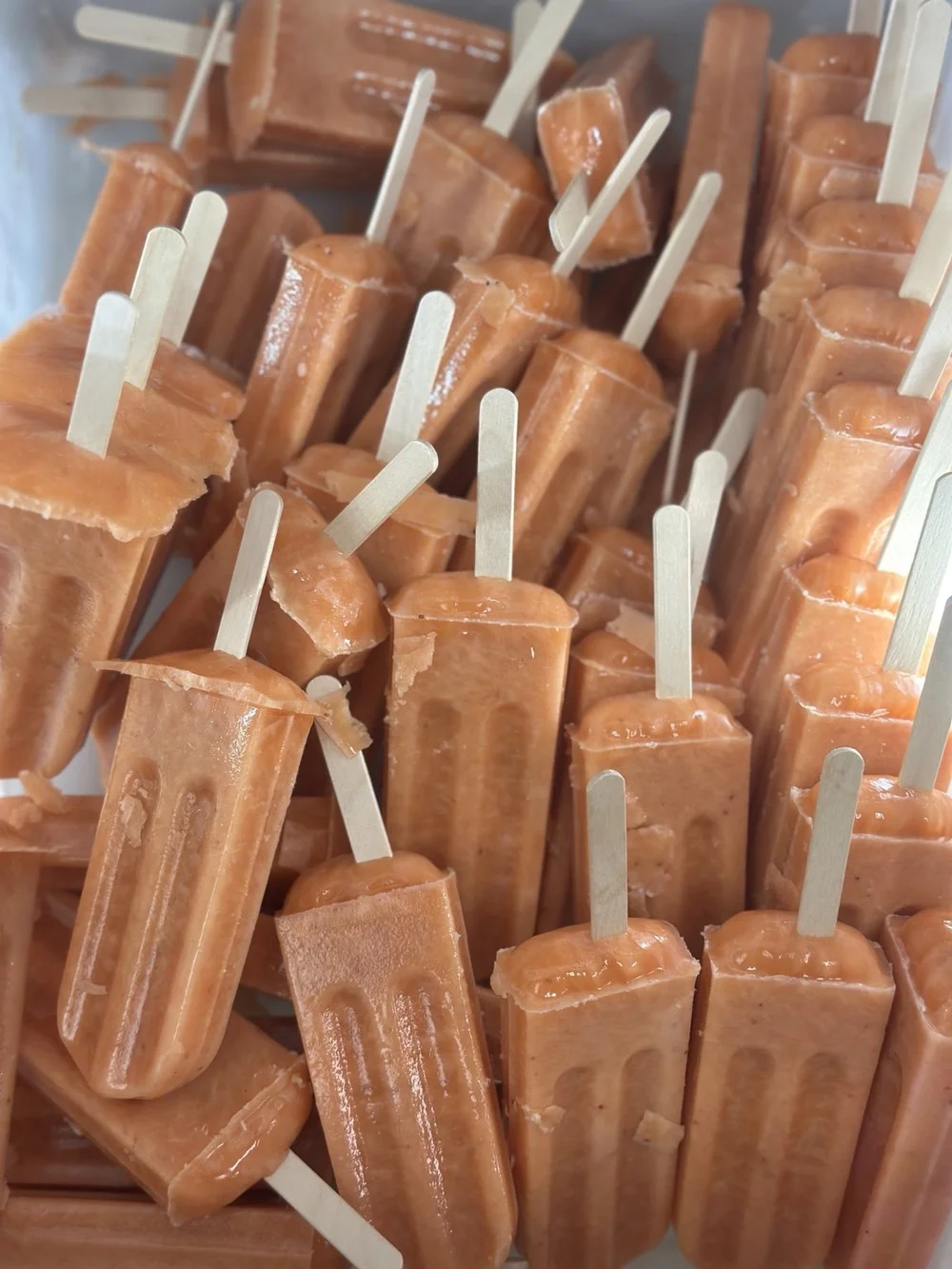 Handmade real fruit popsicles by Scrape and Scoop