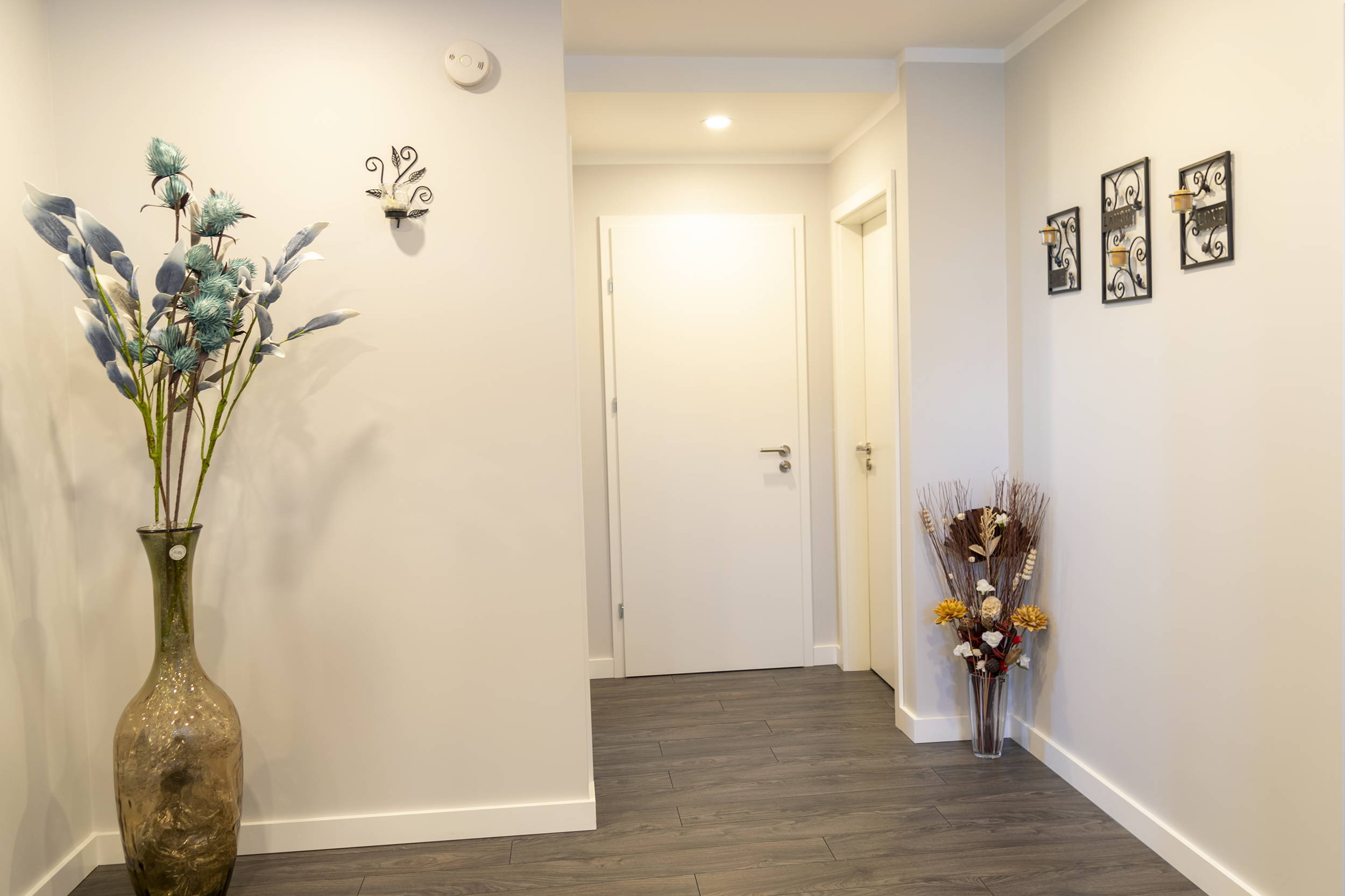 ICF built house for better thermal efficiency and minimal maintenance needs. The house is built with ICF walls and concrete beams for structure. 