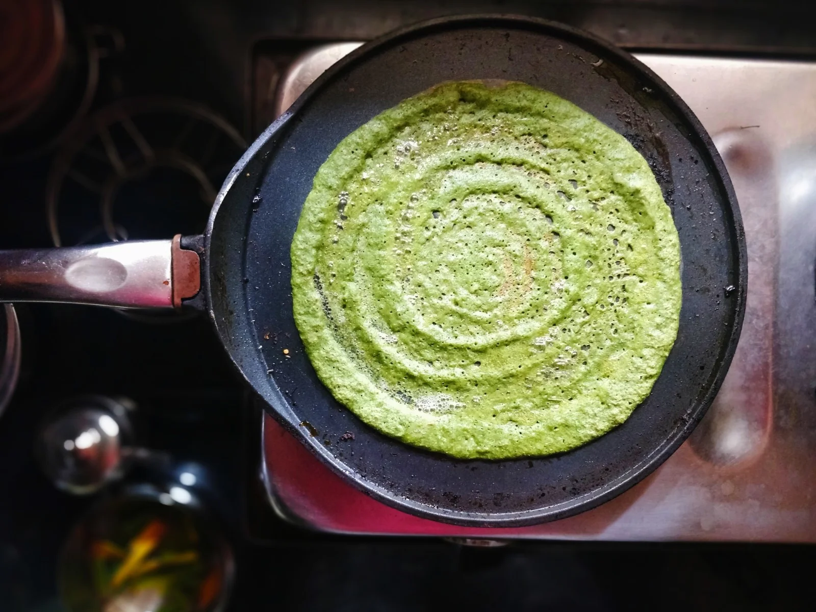 Green moong dal dosa