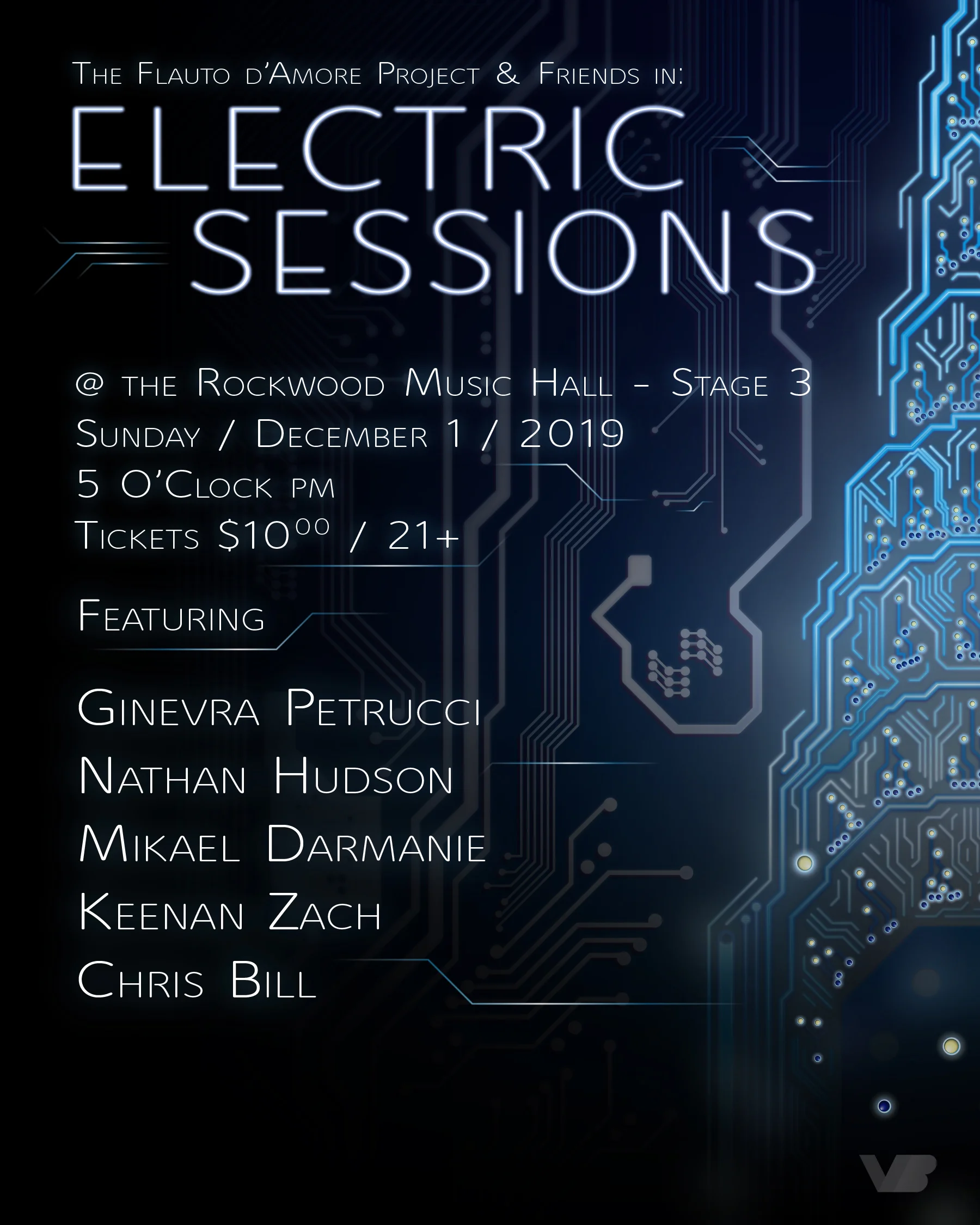 Flauto d'Amore "Electric Sessions" at Rockwood Music Hall