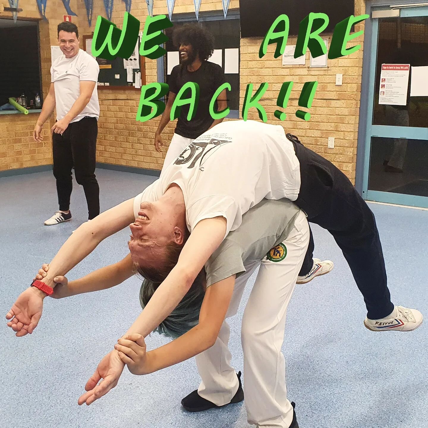 WE'RE BACK! 
All classes recommence tomorrow, Monday the 5th of March, as per the regular time slots. 
▫️
After a much needed break, we are ready to get cracking again with renewed energy, a new training regime to get Batizado-ready, and of course ..