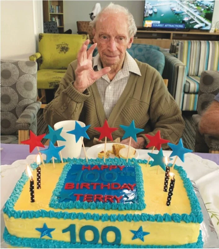 Happy 100th birthday to Woombye’s Terry Parkes