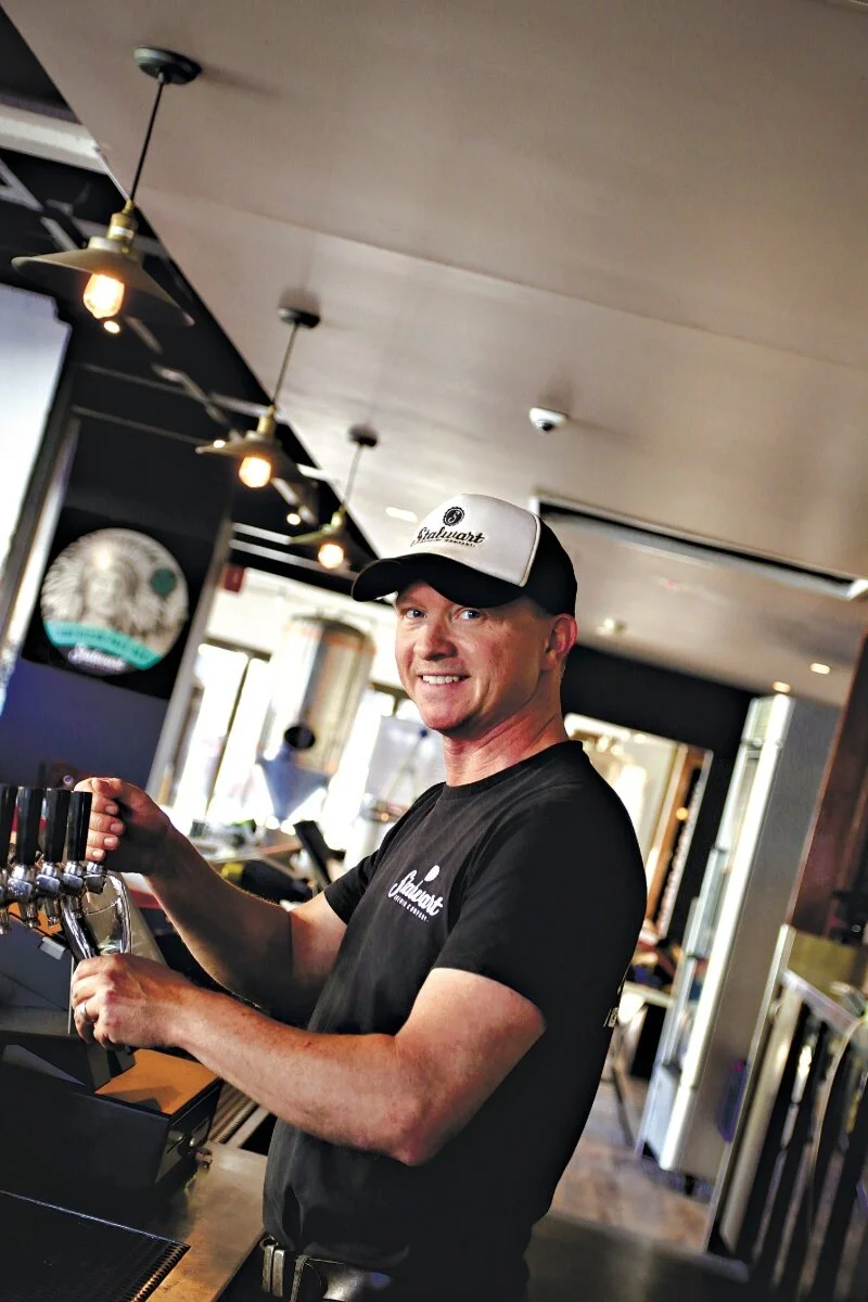 Stalwart brewer nervously awaits his  ale house opening