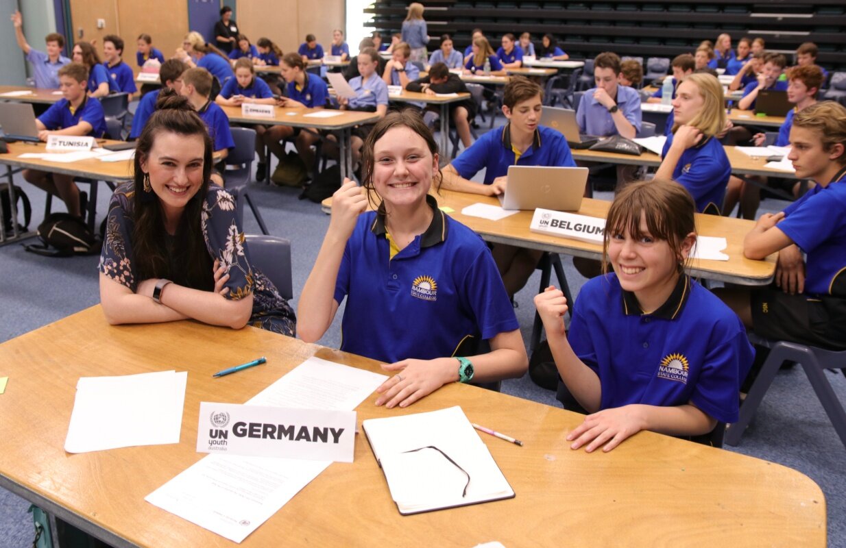Students immerse themselves in United Nations simulation