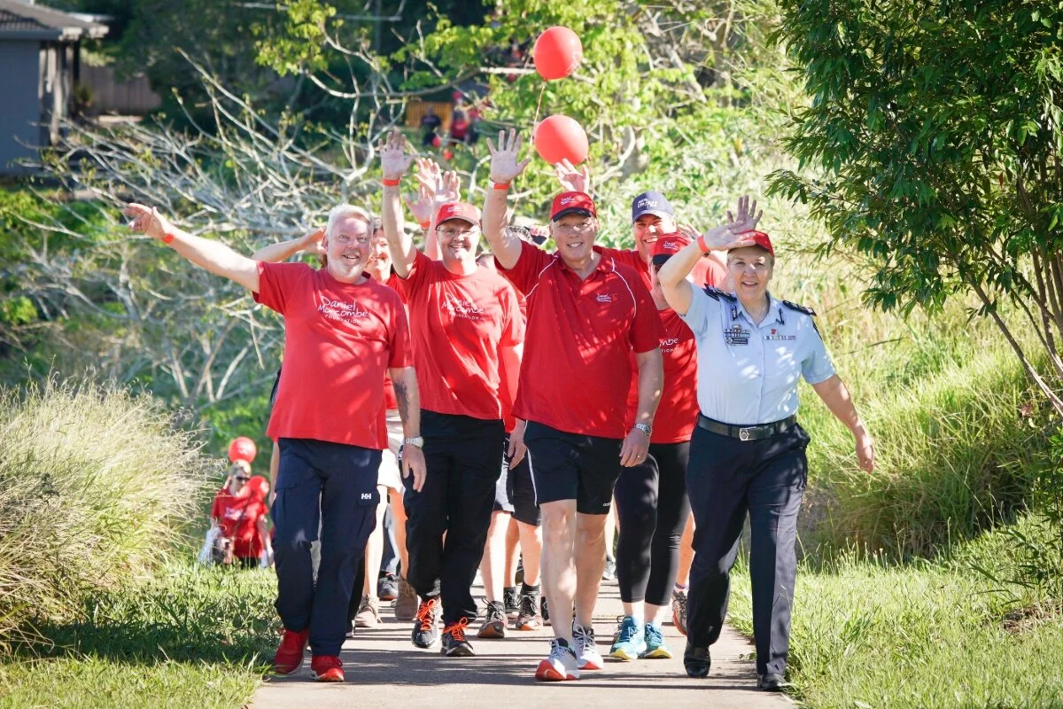 Walking Daniel home on his special day 
