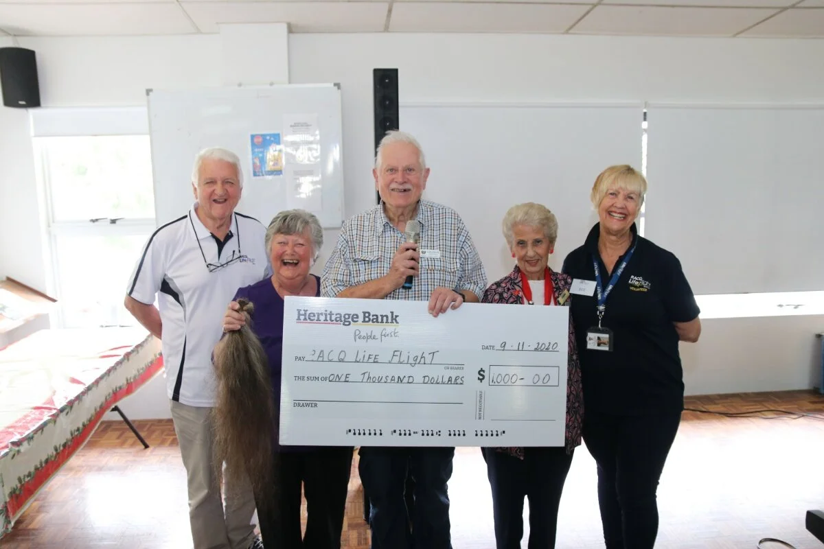 Seniors donate $1000 to Life Flight