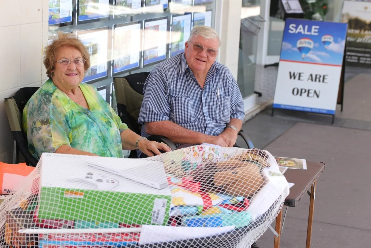 Businesses donate. Rotary raffles. Youths benefit!