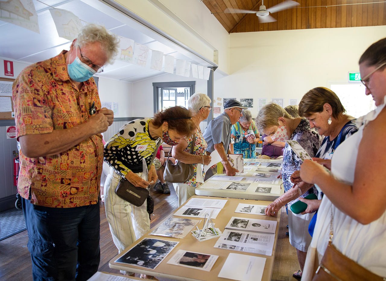 Historical Photo display in Diddillibah Hall 20 Feb 2022 Photo Marion Jonkers.