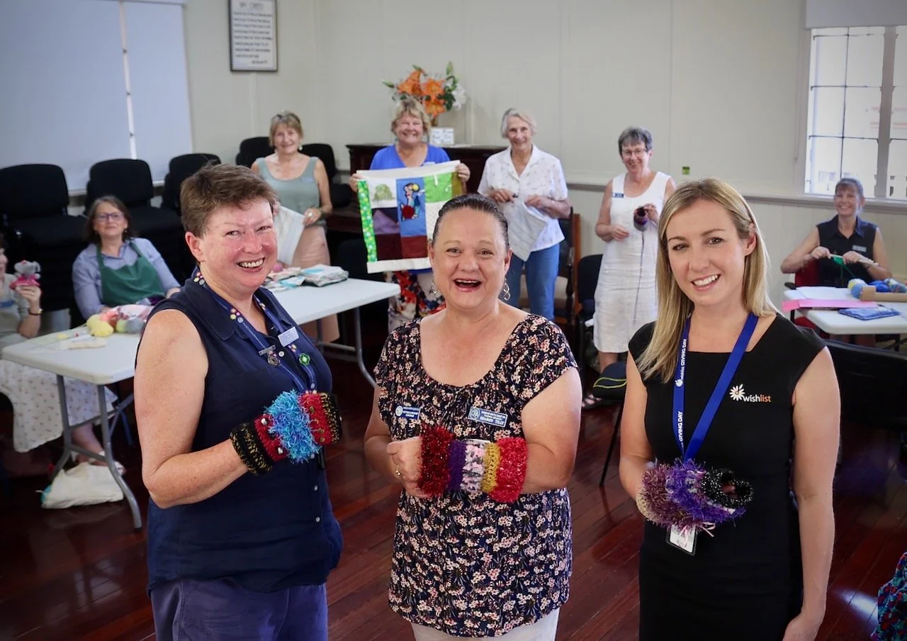 QCWA’s crafty ladies cover patients in care  and kindness
