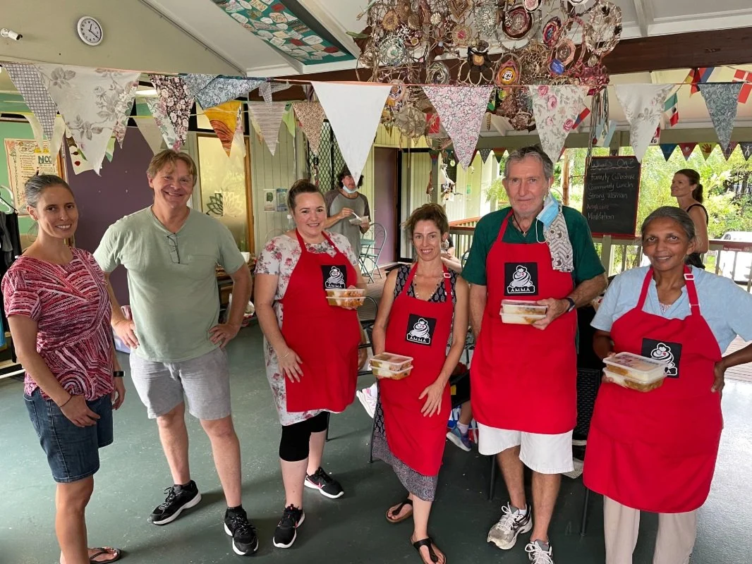 Help floods in, with food for all following deluge, at Community Centre 