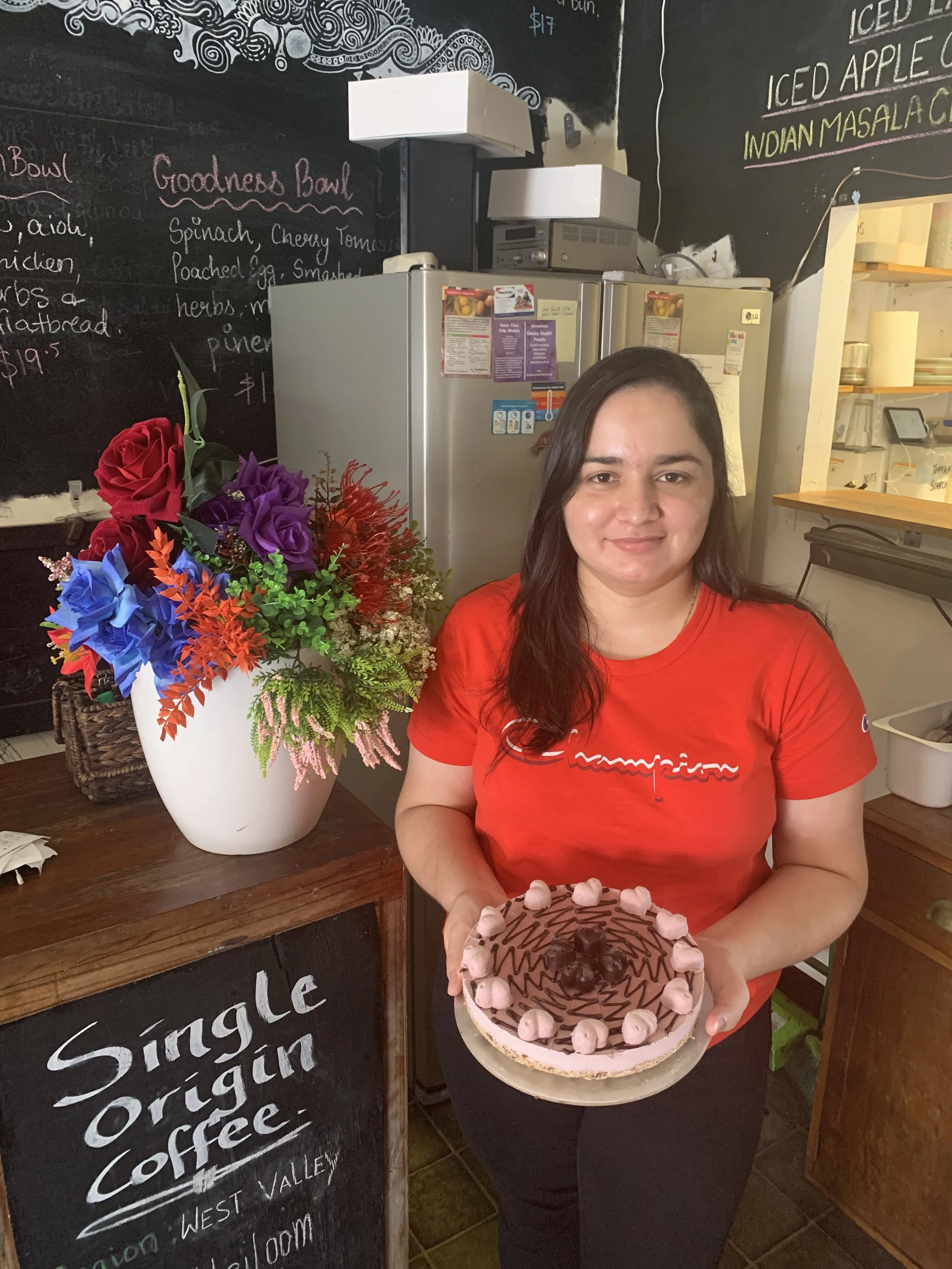 Manpreet bakes cakes that taste great and they are good for you!