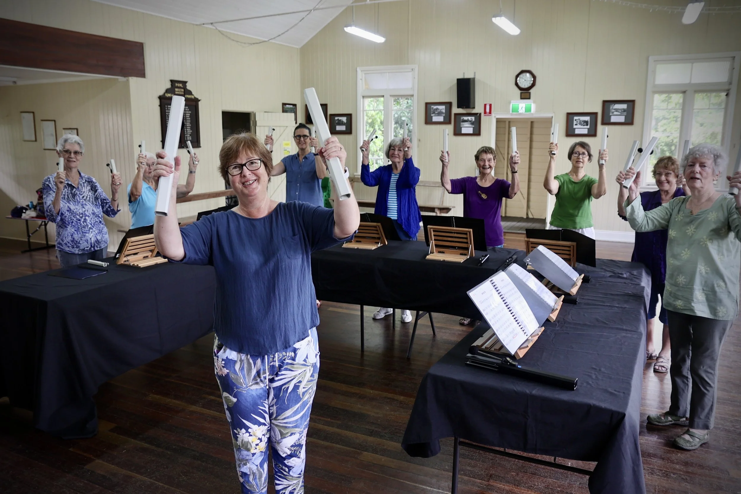 Handchimers bring music, fun and fellowship to Mapleton Hall