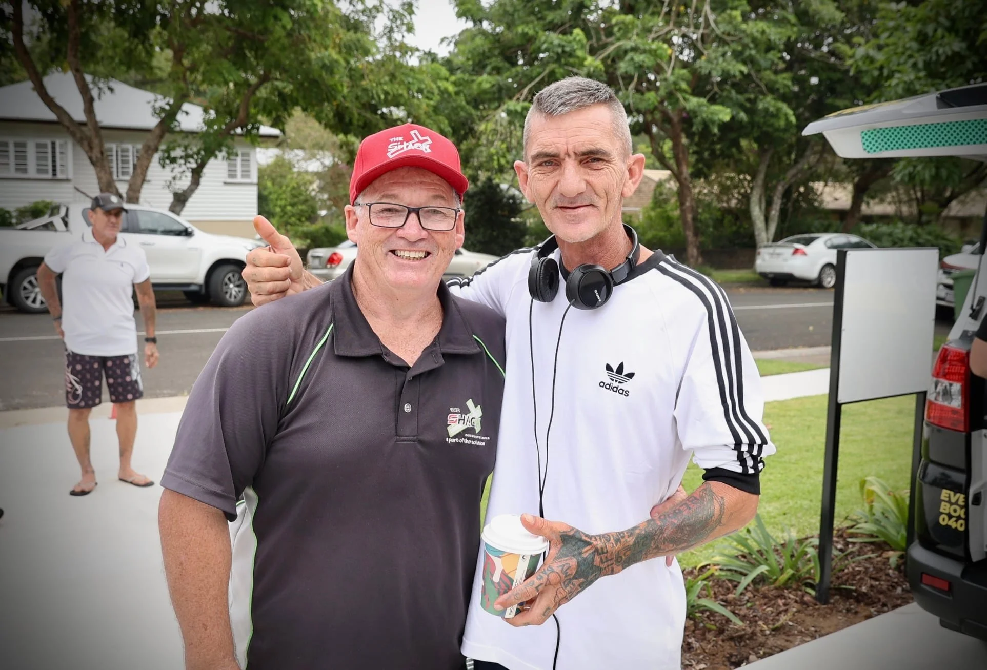  Pastor Dowler with Dean, who will be one of the first residents in the housing project. 