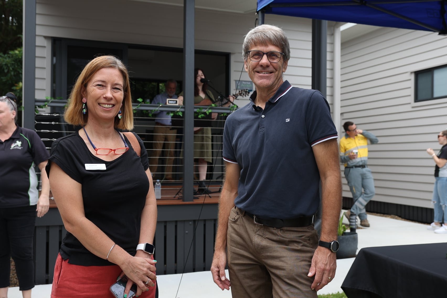  Sunshine Coast Council Community Development officer PJ Humphreys and Div 10 Cr David Law. 