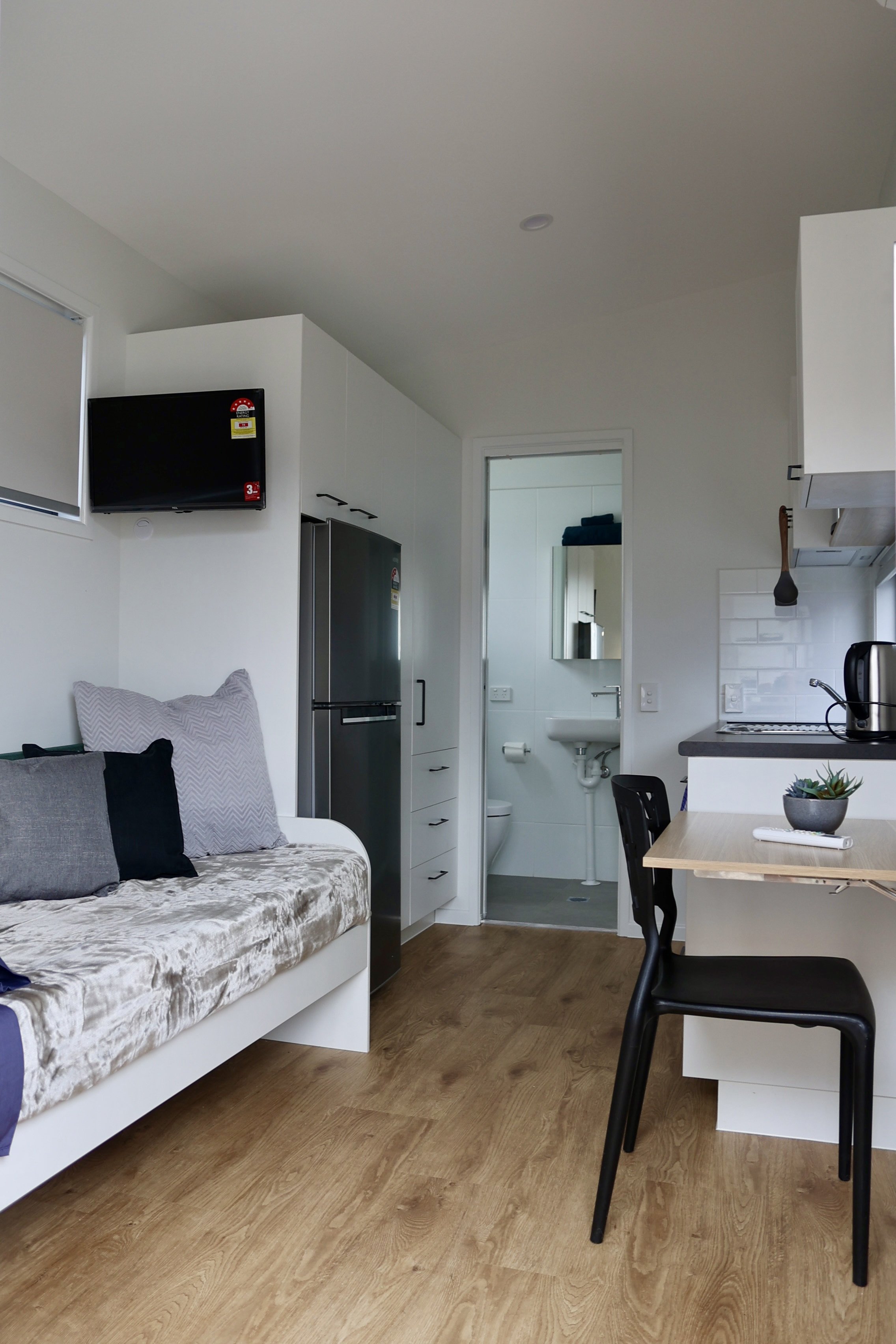  Inside one of the Gen One self contained units. 