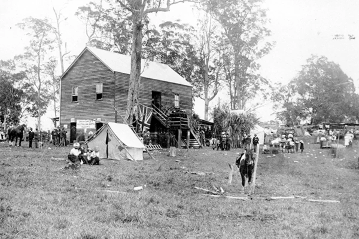 First pavilion built for the first Nambour Show in 1909.