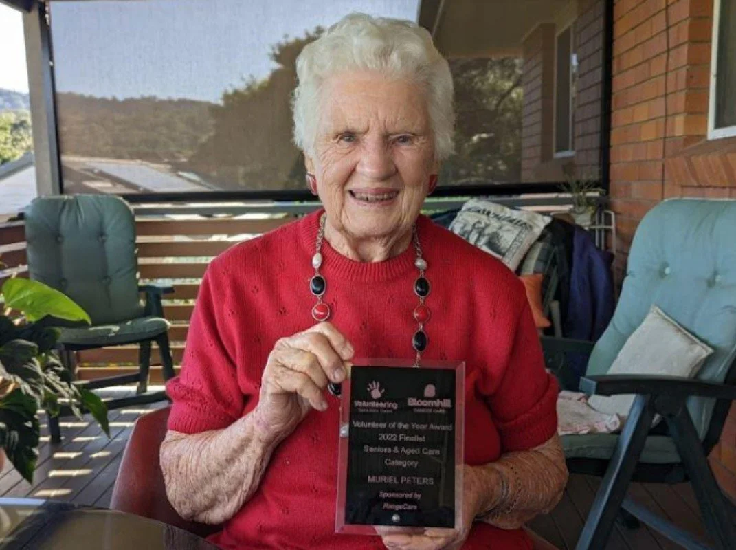 Muriel Peters, still volunteering at 91: ‘for my love of people’