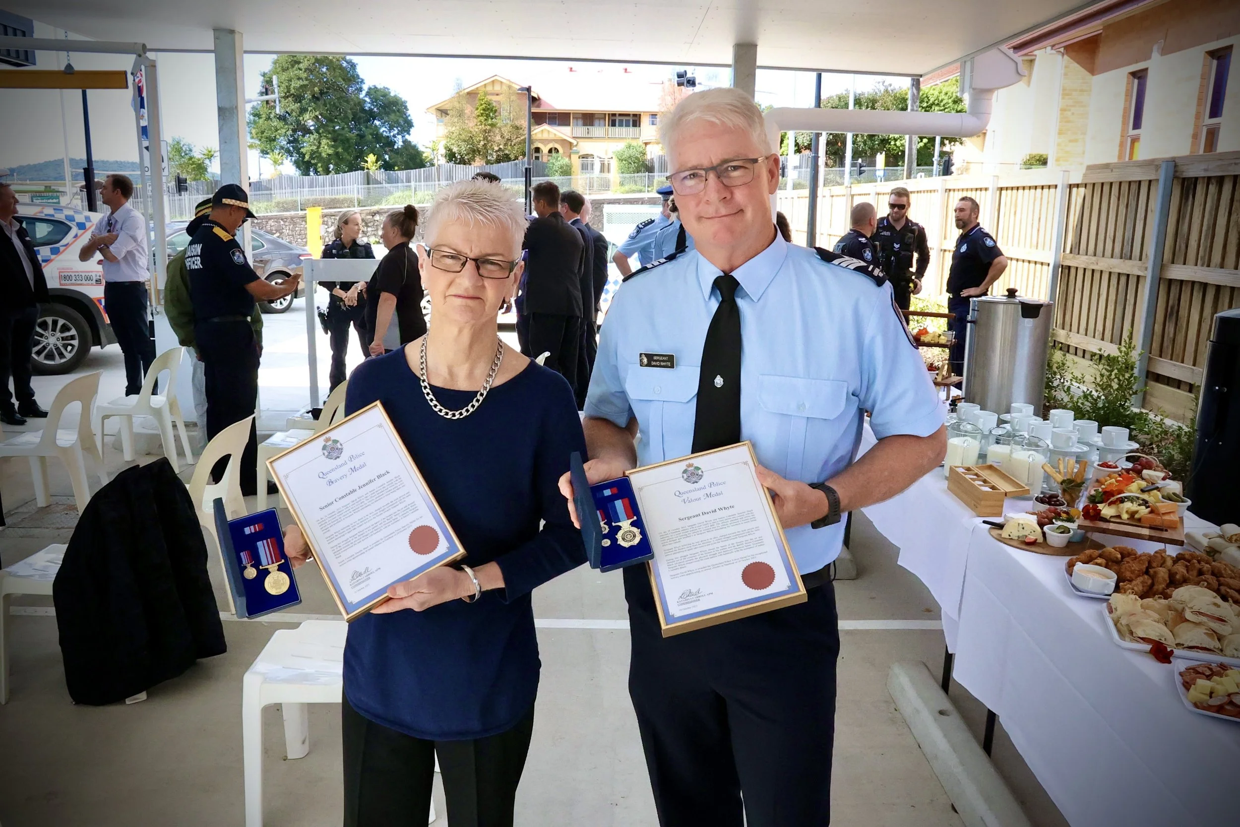 Police officers honoured after terrifying incident in Nambour involving pump action shotgun