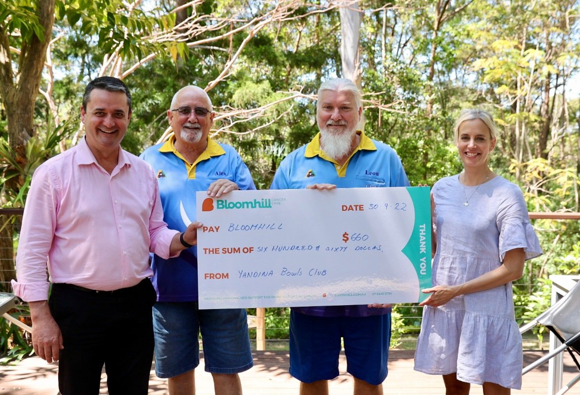 Yandina bowlers raise $660 for Bloomhill Cancer Care