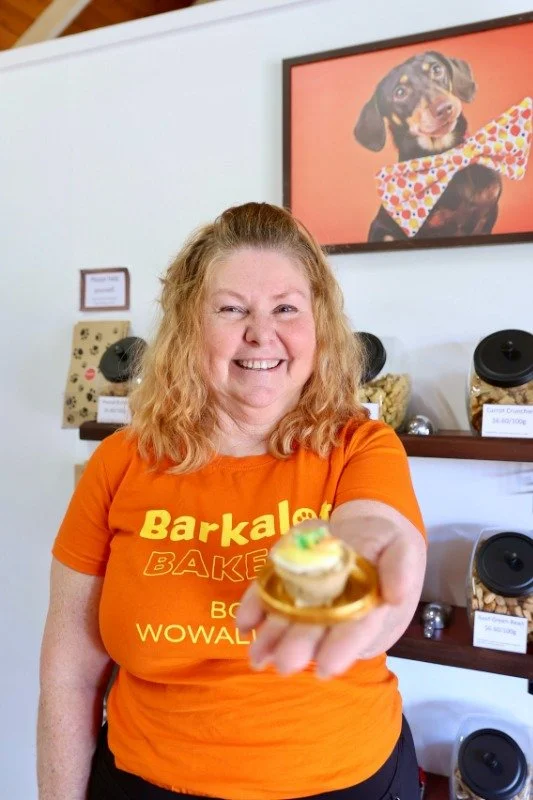 Freshly-baked doggie goodies are just pawfect!