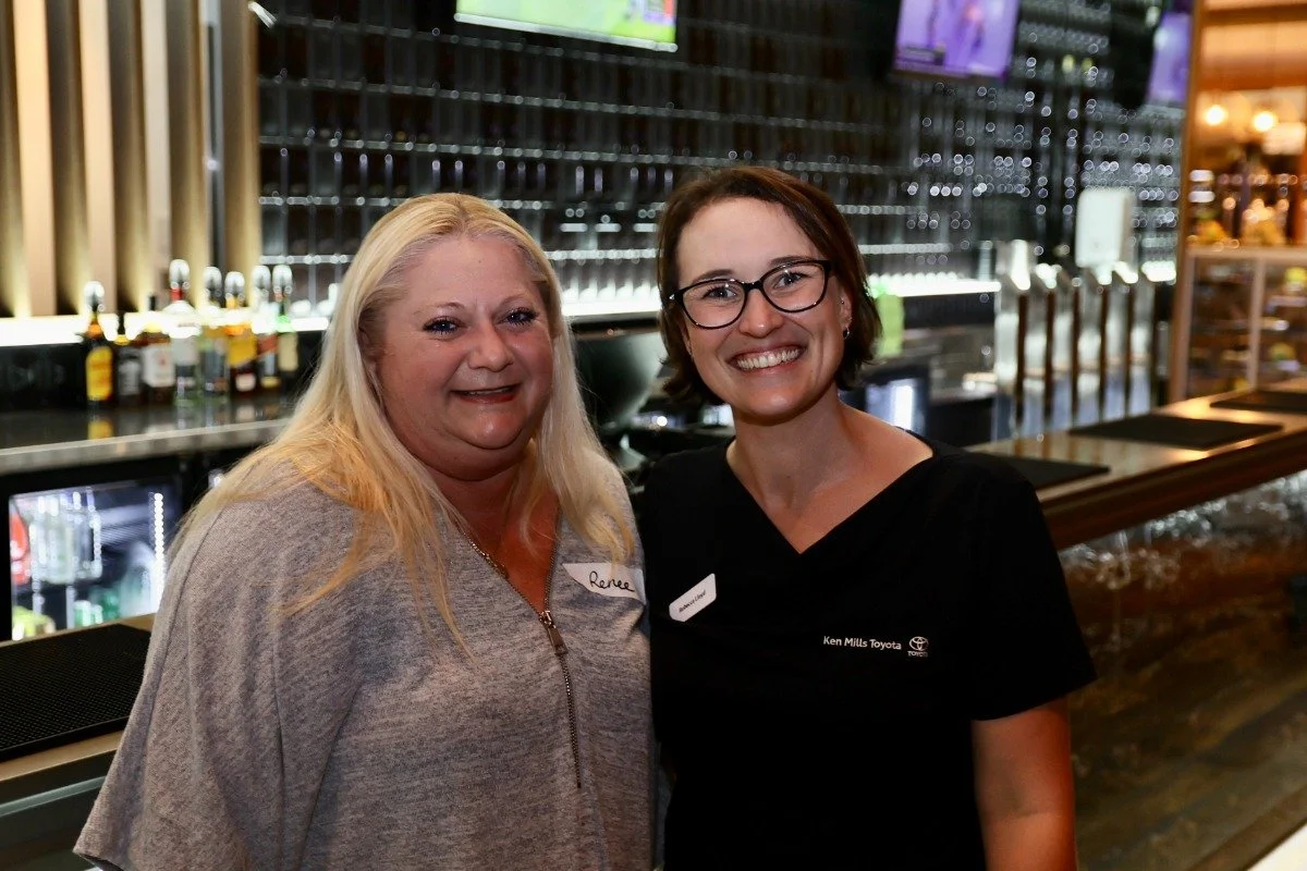 Renee from PCYC Nambour with Rebecca Lloyd. 