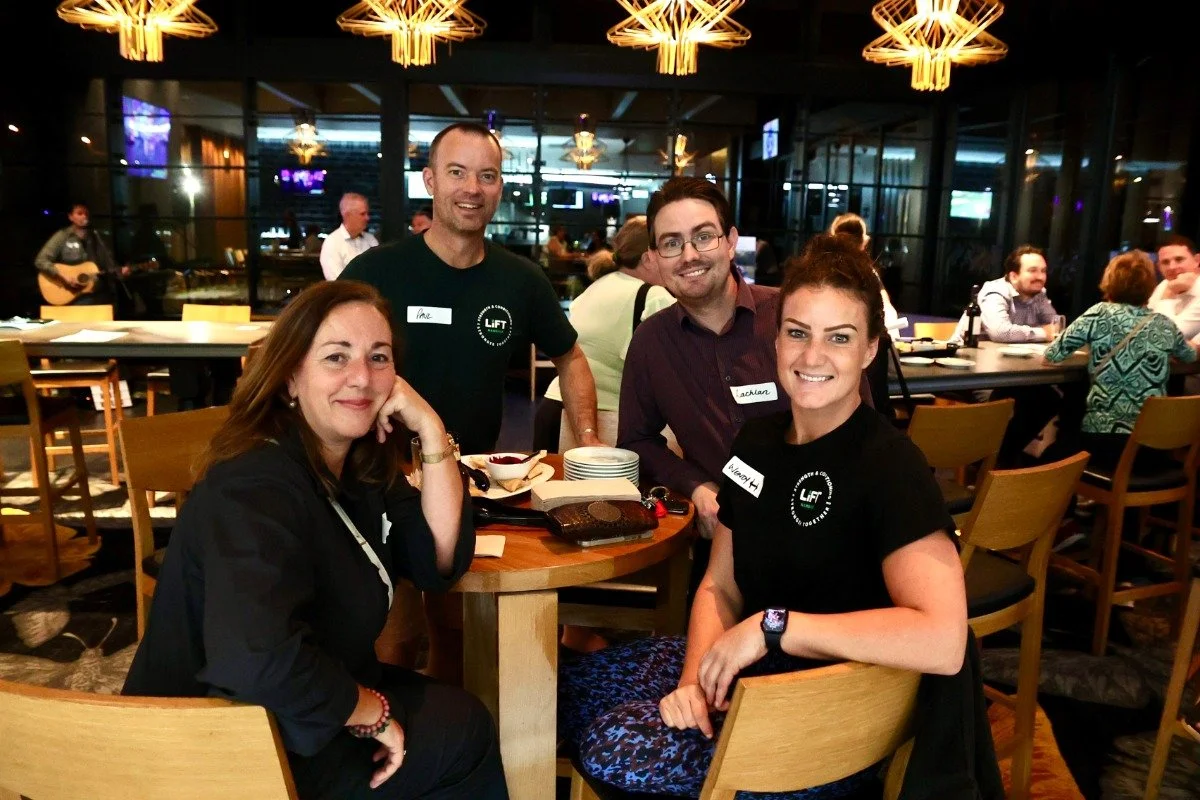 Tanya Outridge from the Sunshine Valley Gazette, LiFT Nambour’s Paul Murray, Lachlan Curnow from IT Resolve and LiFT Nambour’s Wendy Versluis. 