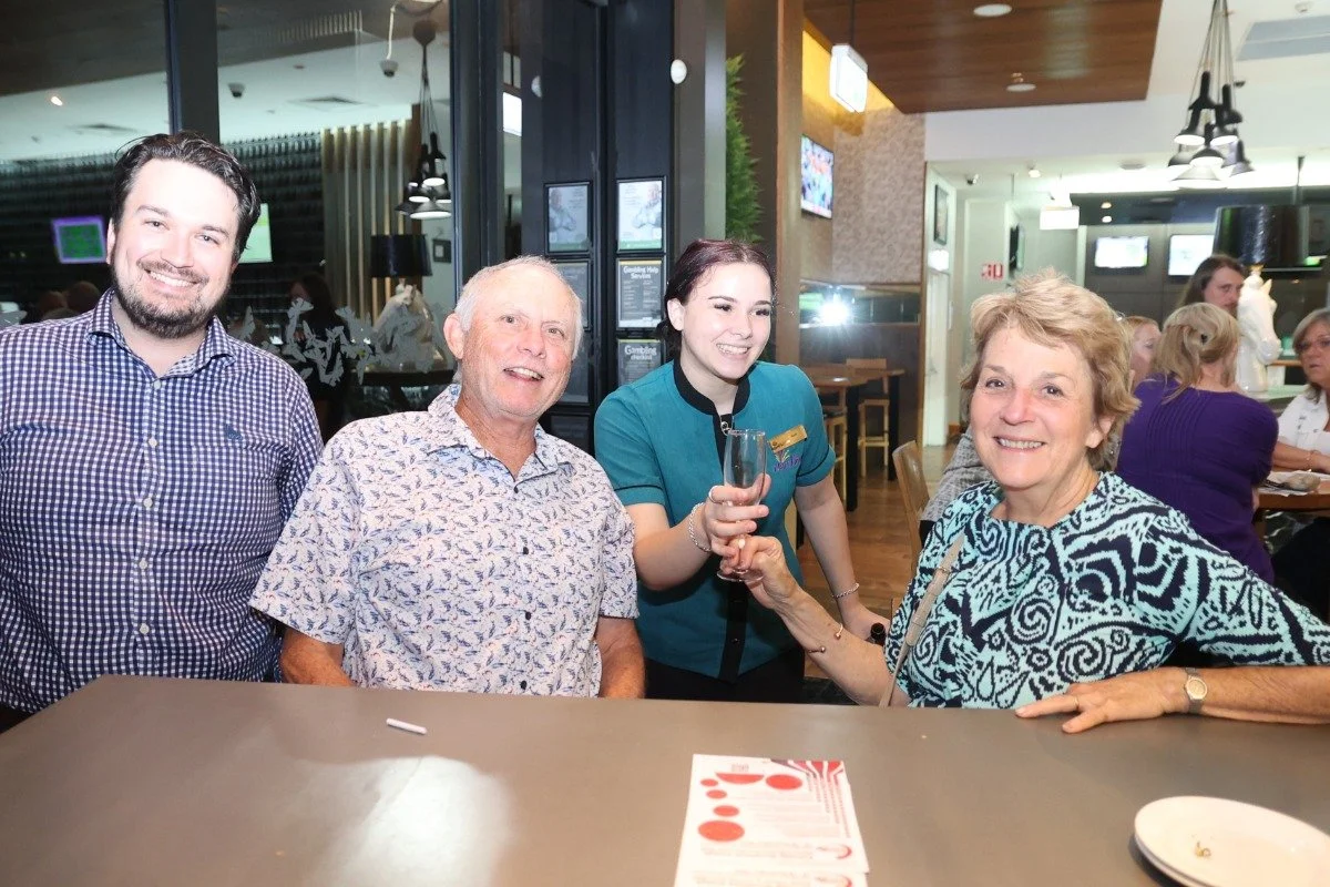 From left, BOQ mobile lending specialist Rowan Clemitson, Greg Butcher, Nambour RSL’s April Simpson and Cheryl Butcher.