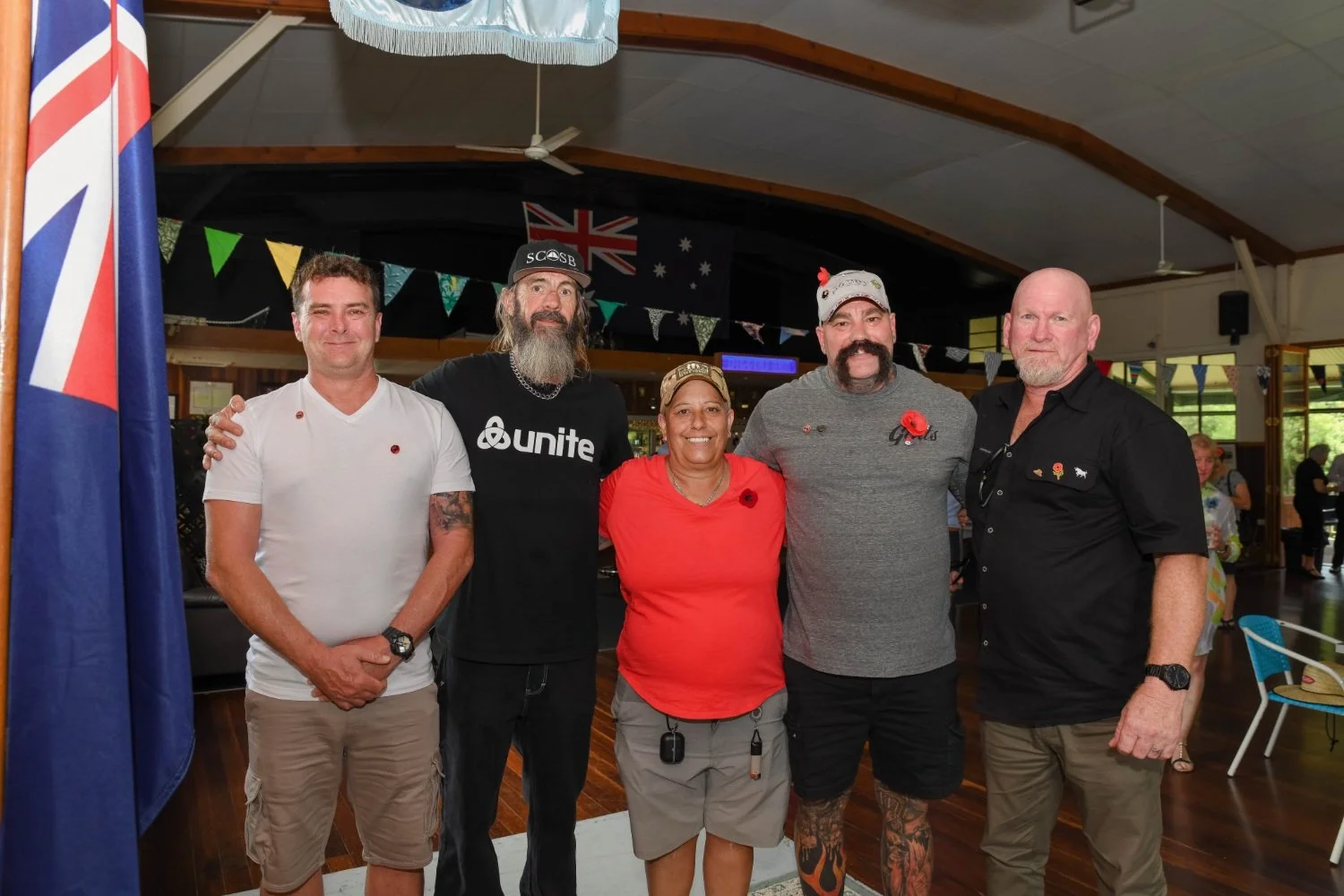From right, Dan Gatehouse, Adrian Darbellay, Lucy Foster, Nathan McTigue and Ryan Hill.