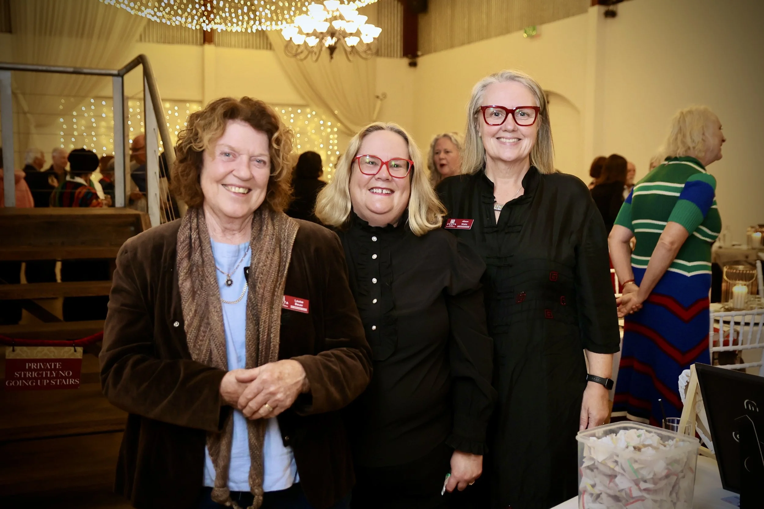 Louise Bauer, Sharon Schofield and Alison Watts.